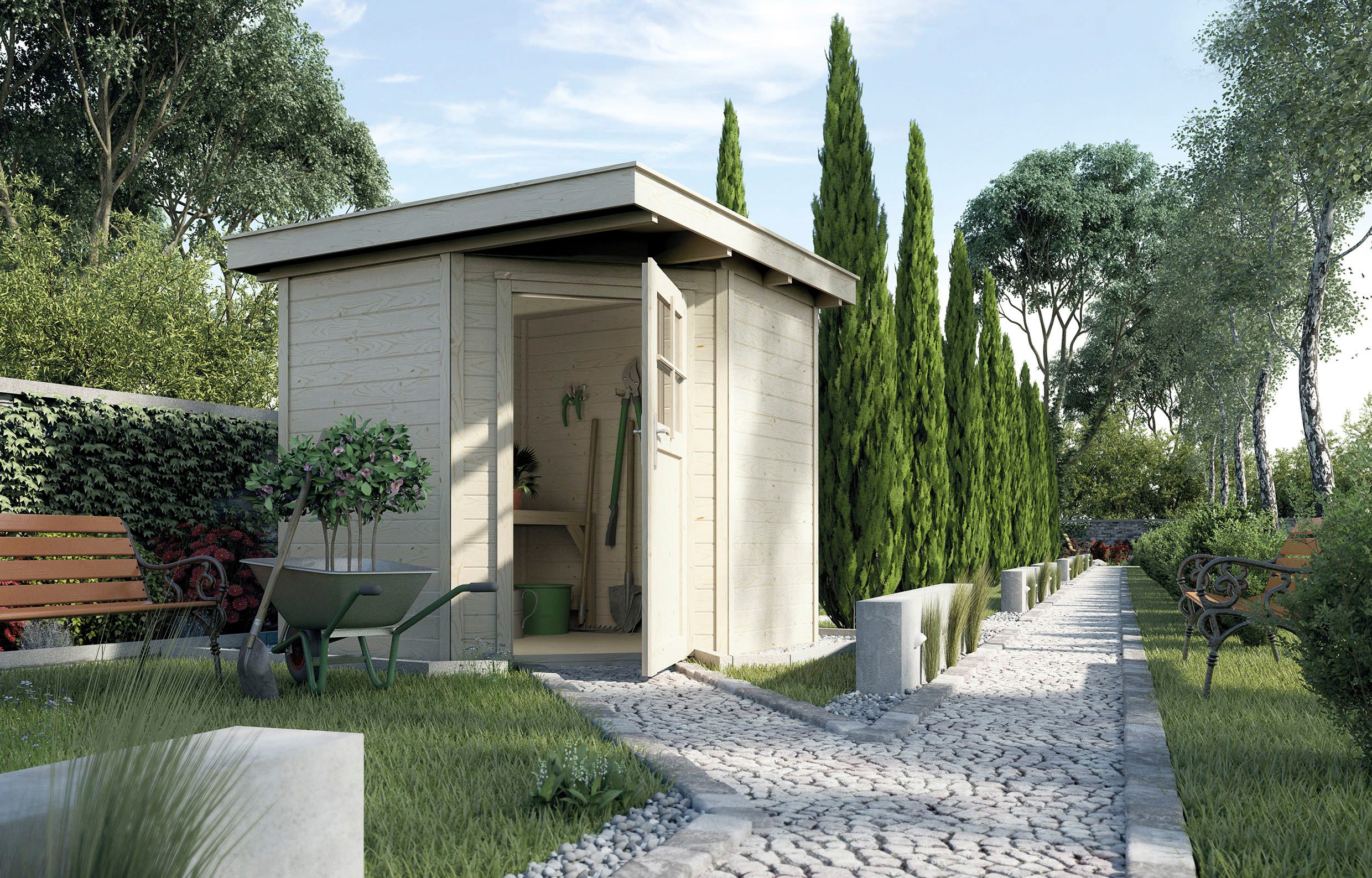 weka Gartenhaus 229 Gr.1, BxT: 244x244 cm