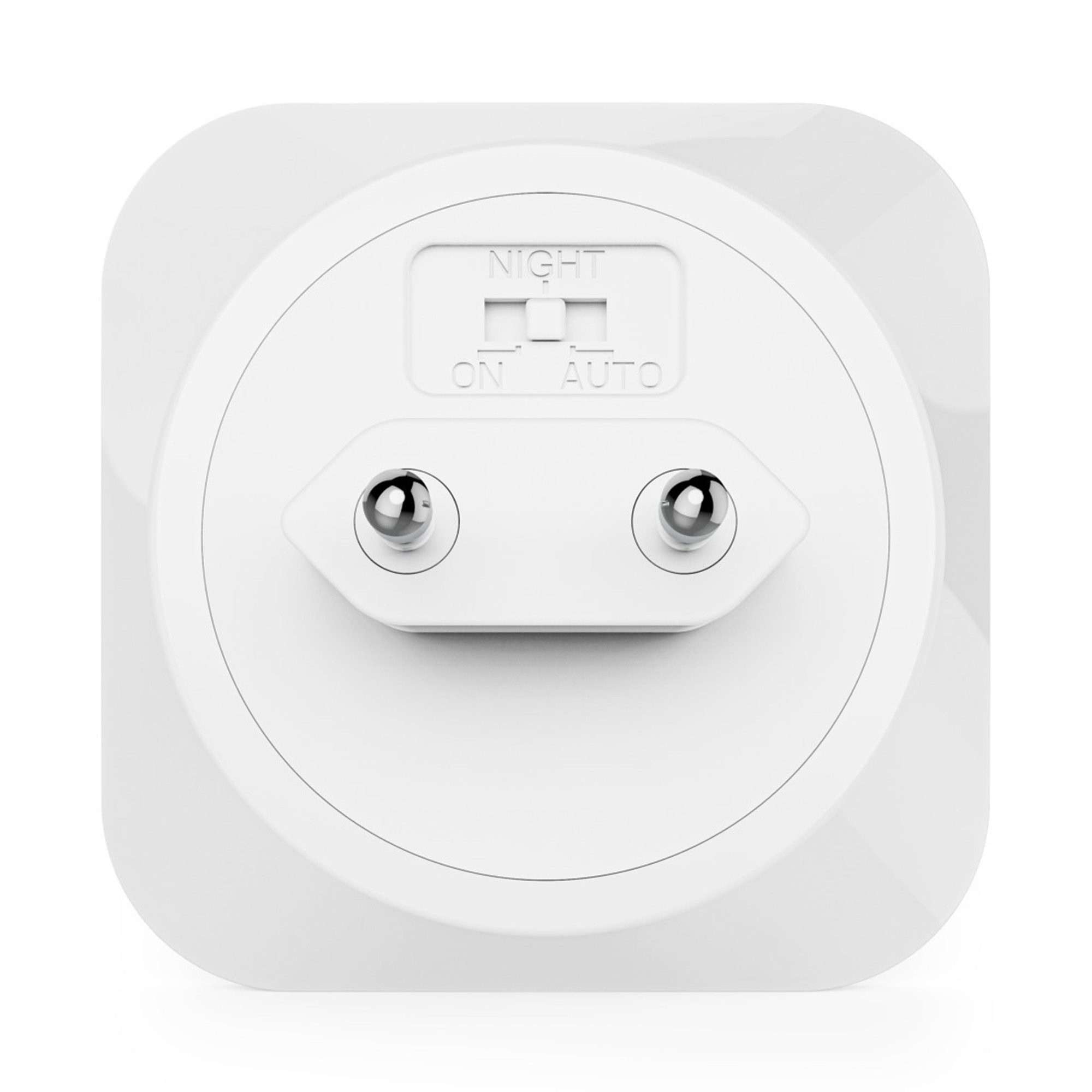 Hama Nachtlicht m. Multisensor dimmbar f. Steckdose, Multisensor zur Auswahl zwischen Bewegungs- und Dämmerungssensor, zusätzlicher Touch-Sensor, Warmweiß, Warmweiß