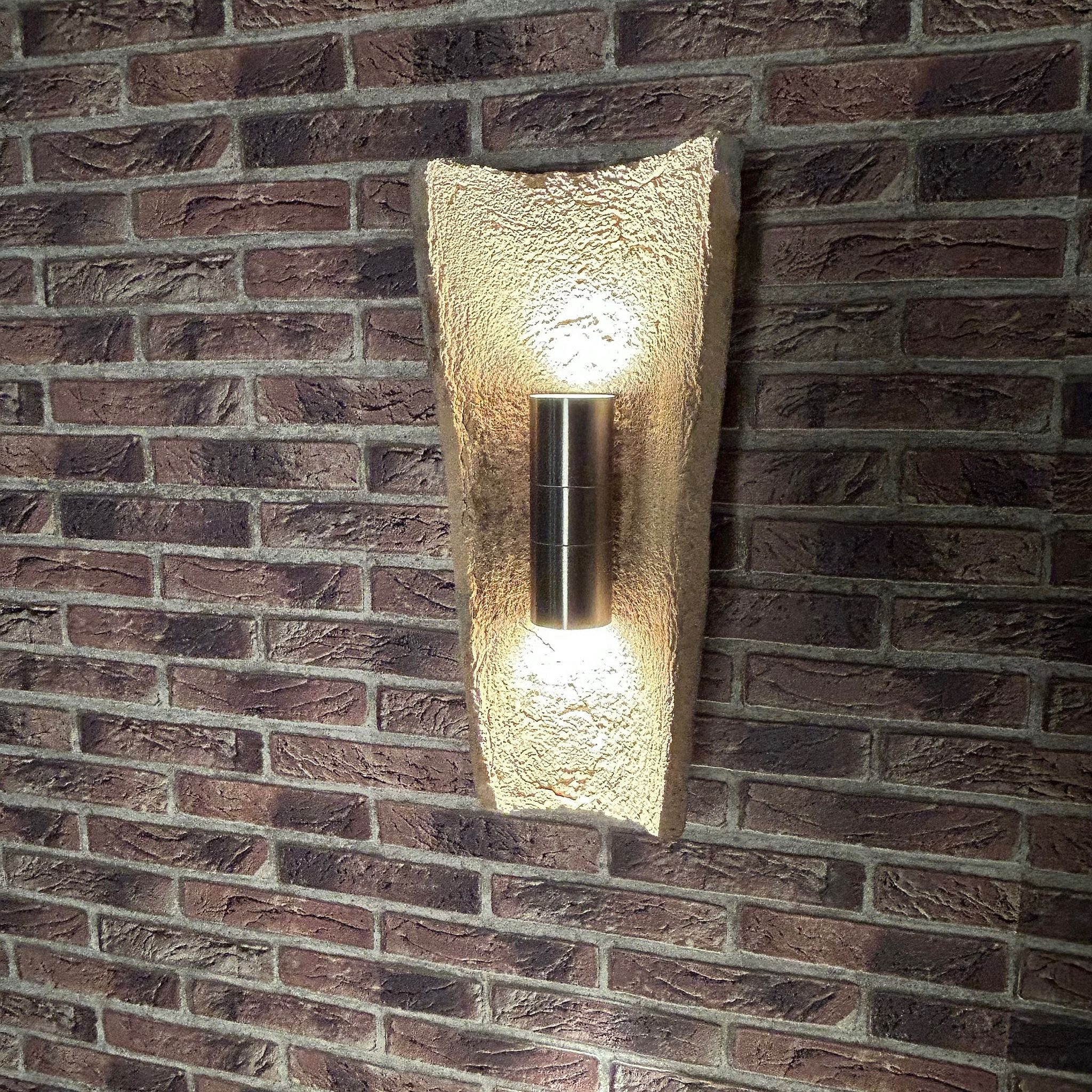 Home4Living Wandleuchte Außenwandleuchte Dachziegel Wandleuchte Up & Down IP44, ohne Leuchtmittel, Dekorativ