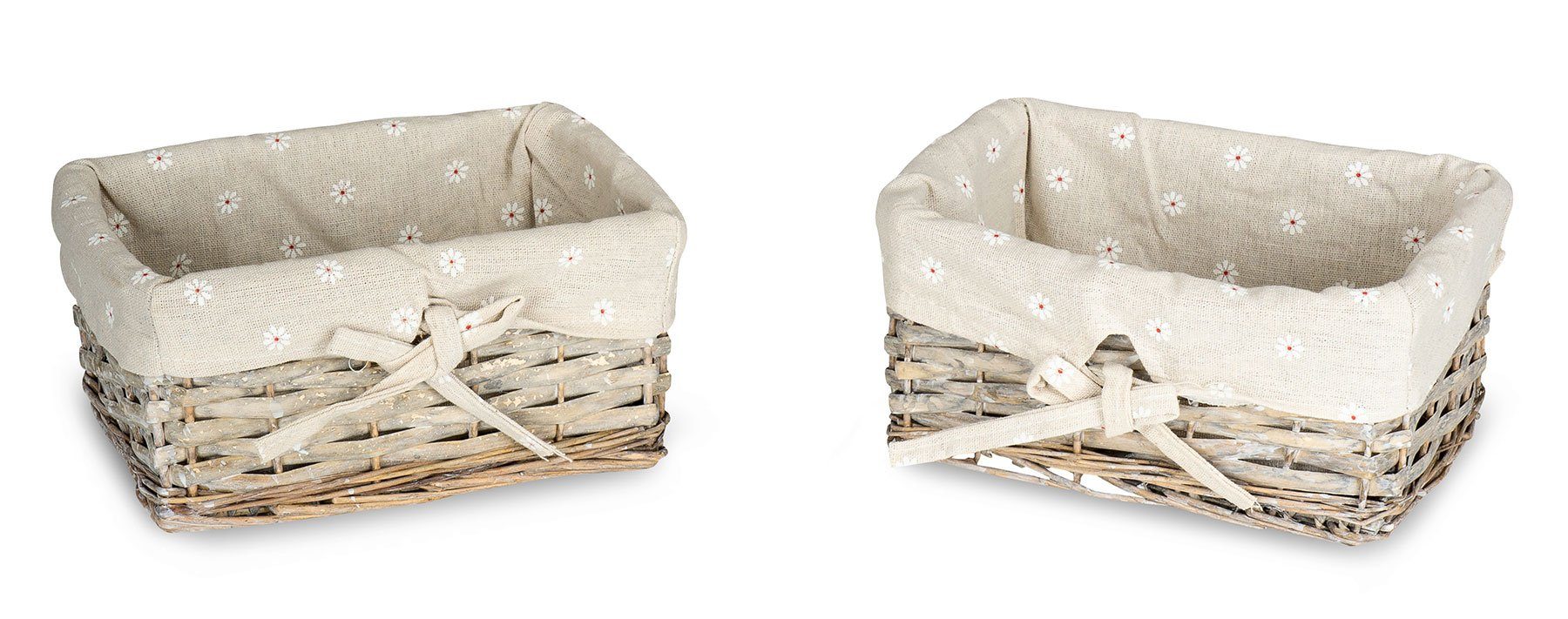 Levandeo® Aufbewahrungskorb, 2er Set Flechtkorb Natur günstig online kaufen
