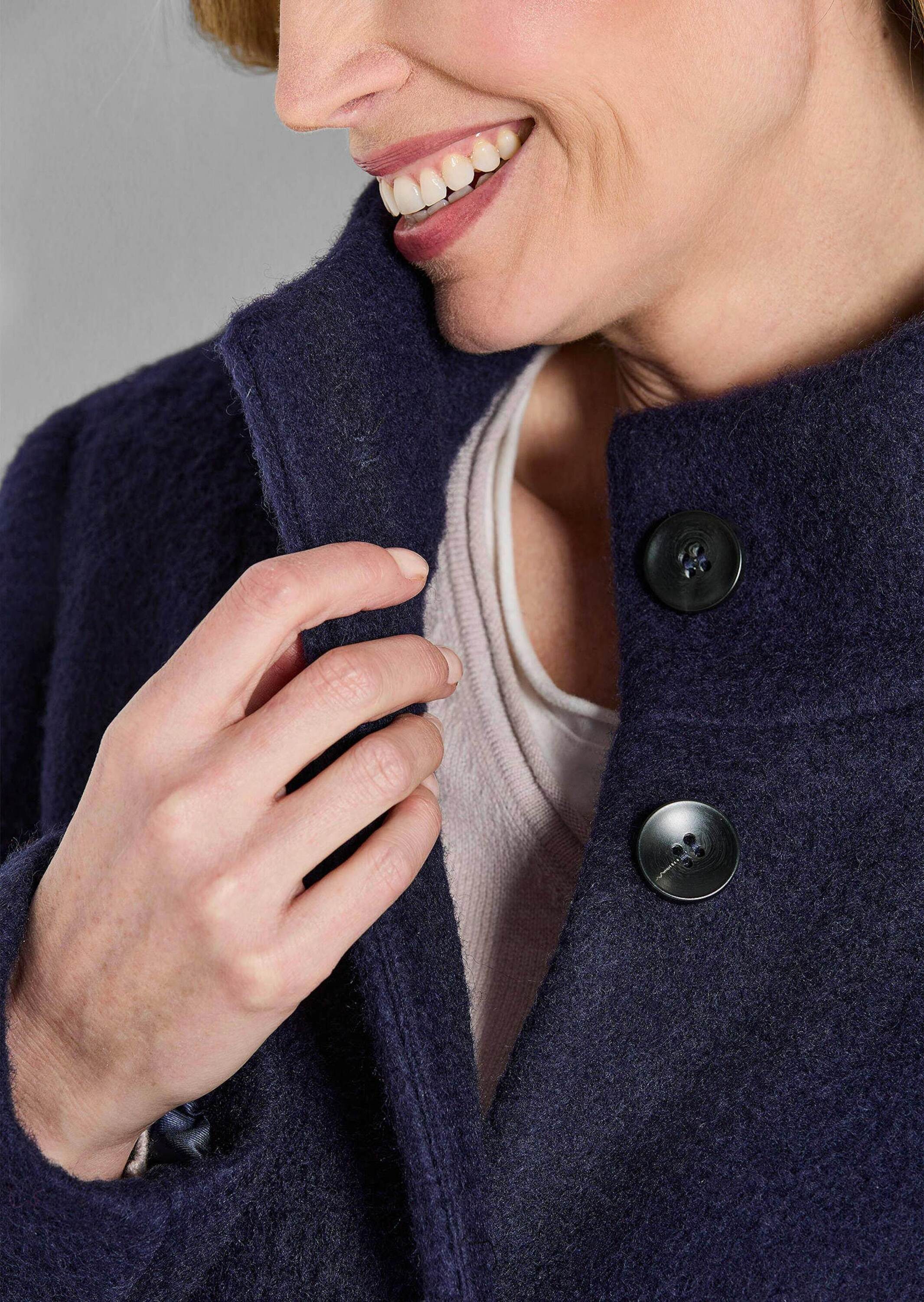 GOLDNER Jerseyblazer Stepp-Winterjacke mit Kapuze Langarm Übergangsjacke mit zweiter Jacke, Taschen – Bild 5 von 5