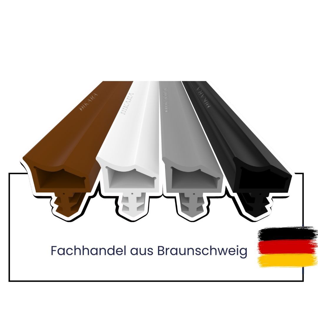 Dikara Profildichtungsband Türdichtung 4mm Nutbreite 7mm Nuttiefe 12mm Falz Zimmertürdichtung, Antidehnungsfaden, 2-Komponenten Dichtung