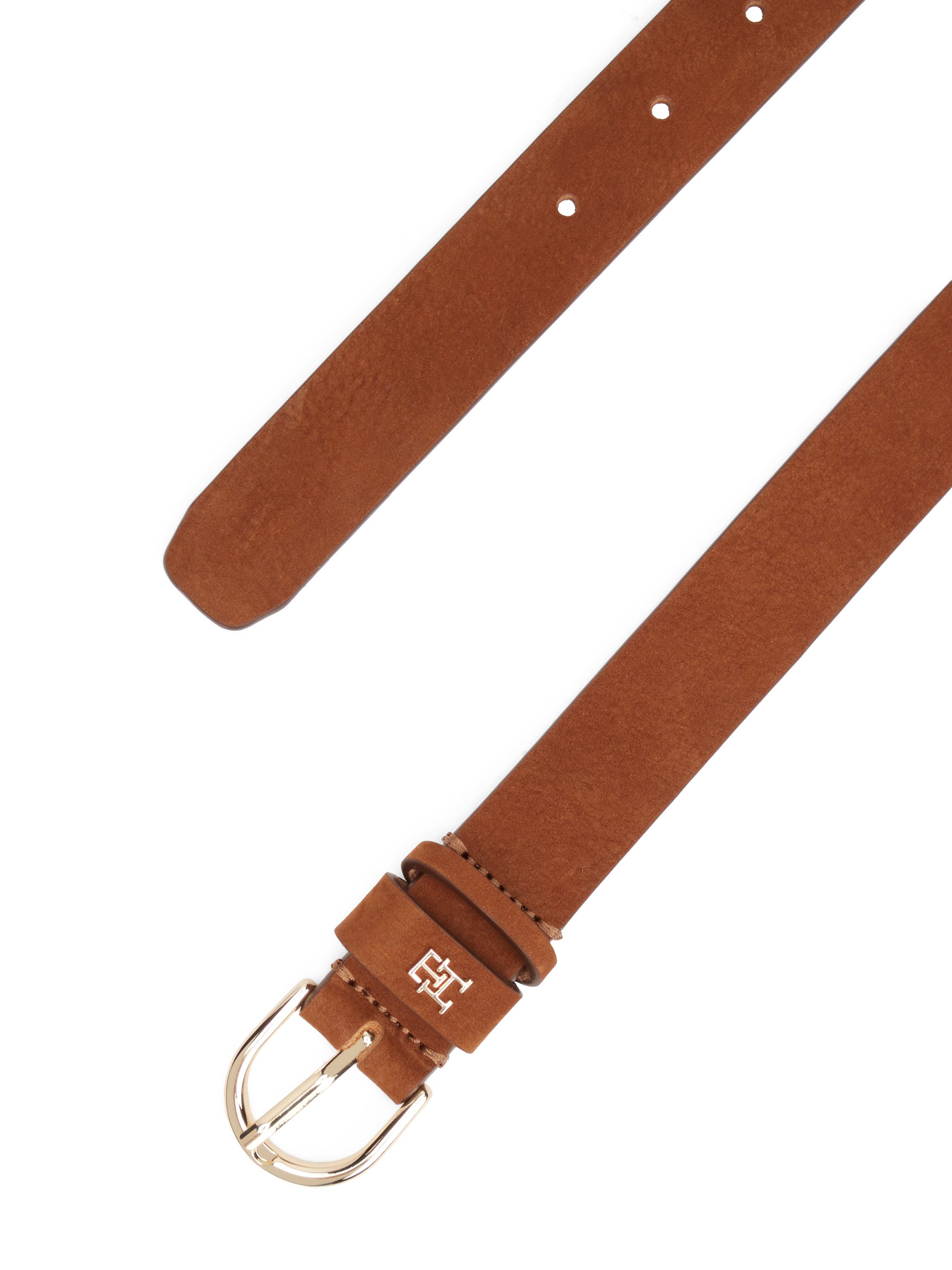 Tommy Hilfiger Ledergürtel ESSENTIAL EFFORTLESS NUBUCK 3,5 cm, samtartig, leicht angeraut
