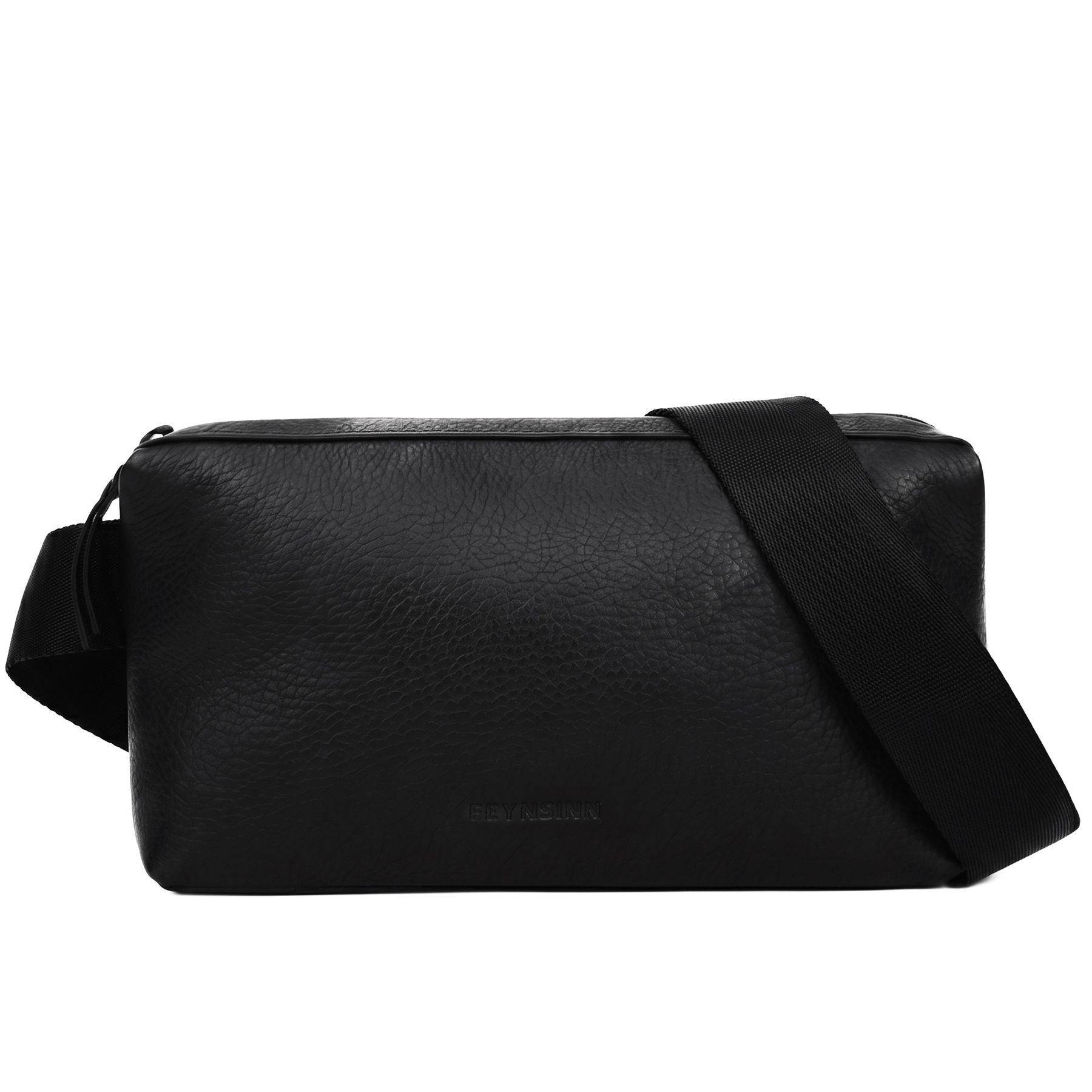 FEYNSINN Umhängetasche echt Leder Umhängetasche groß schwarz LOKE, Handtasche Echtleder für Damen, Umhängetasche schwarz