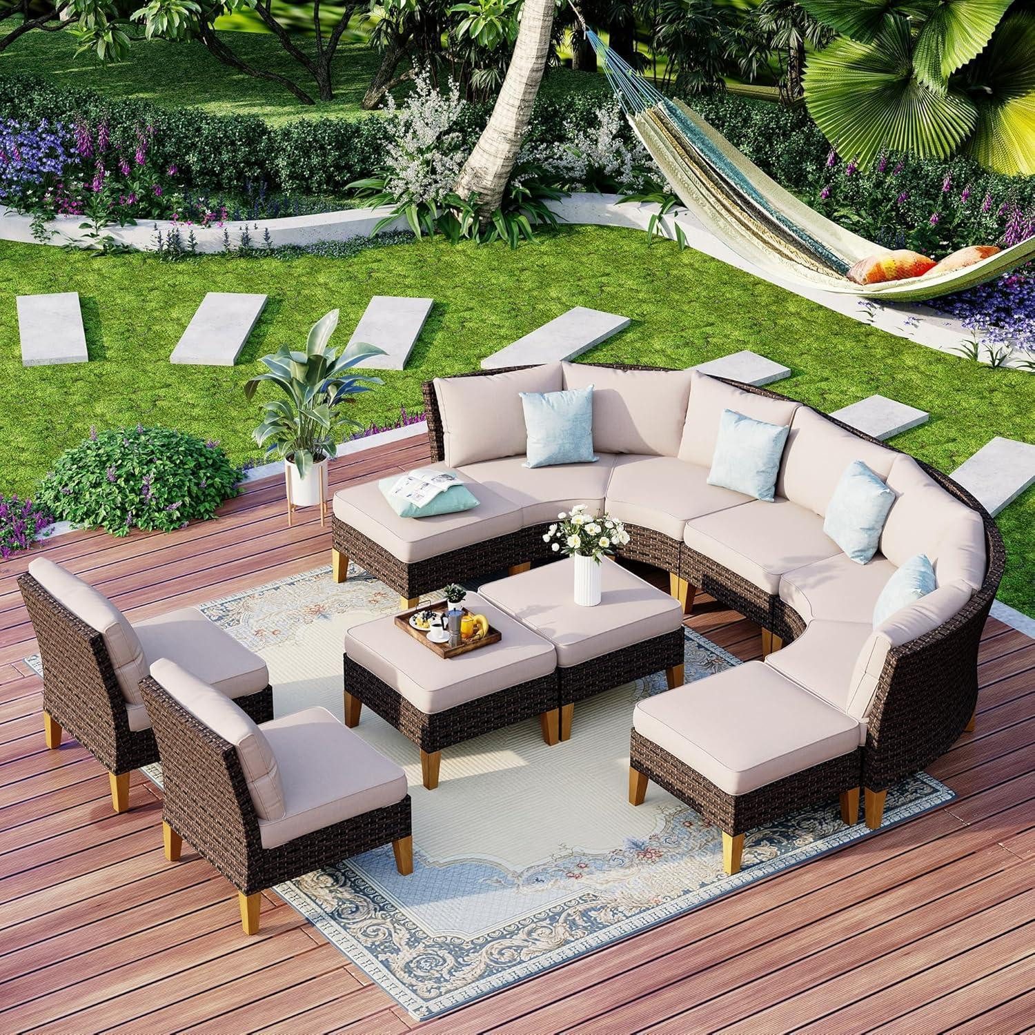 Loungeset Lounge Set Polyrattan Wasserdicht Sitzgruppe Cr006-24-11_i1