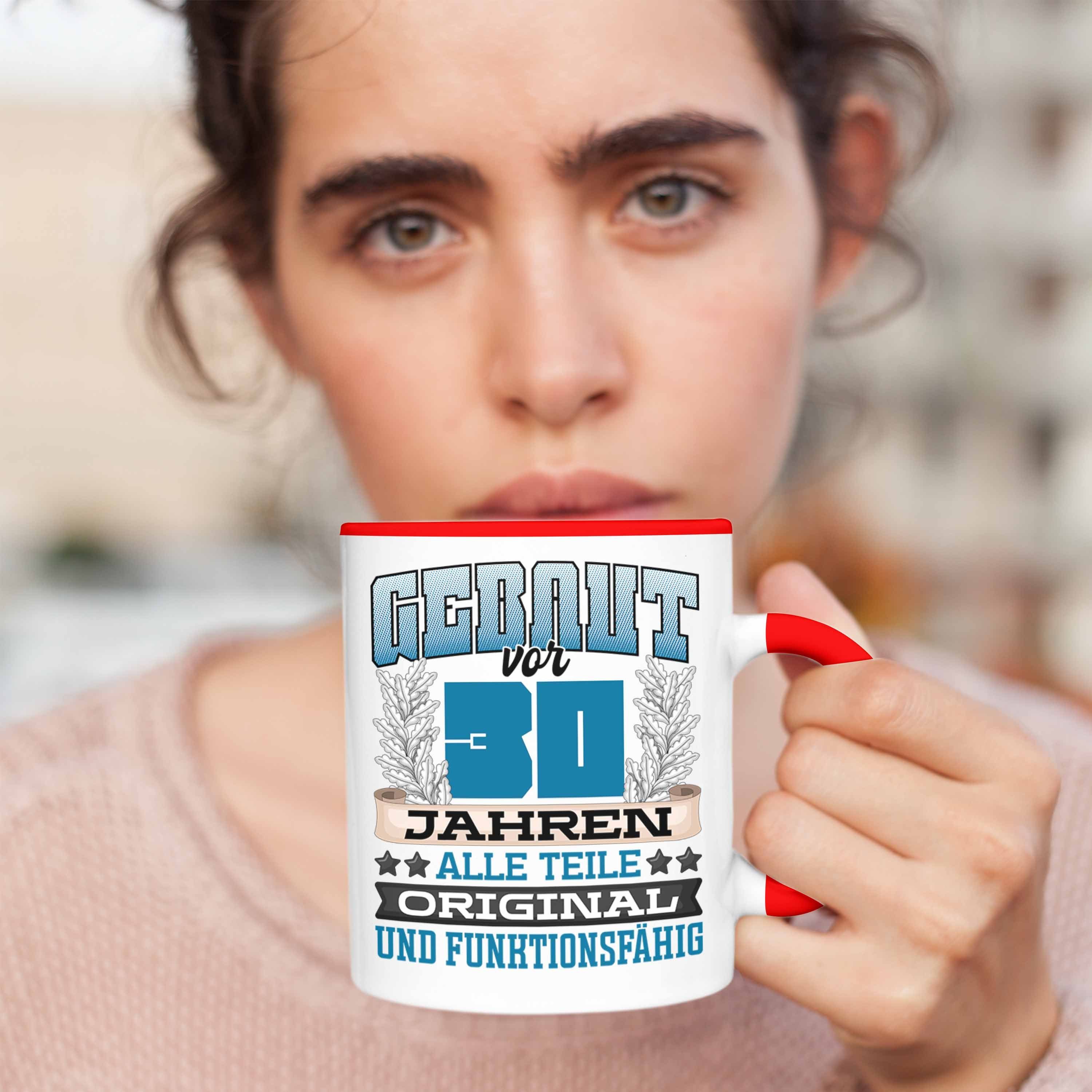 Gebaut Geschenk Tasse Tasse Spruch Rot Vor Frauen Männer Trendation Geburtstag Jahre 30. 30