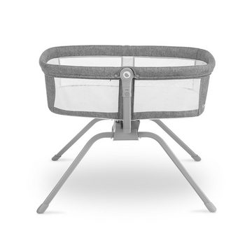 lionelo Baby-Reisebett MALIN GREY CONCRETE, 3in1 0-9kg SCHNELLE MONTAGE LockGuard