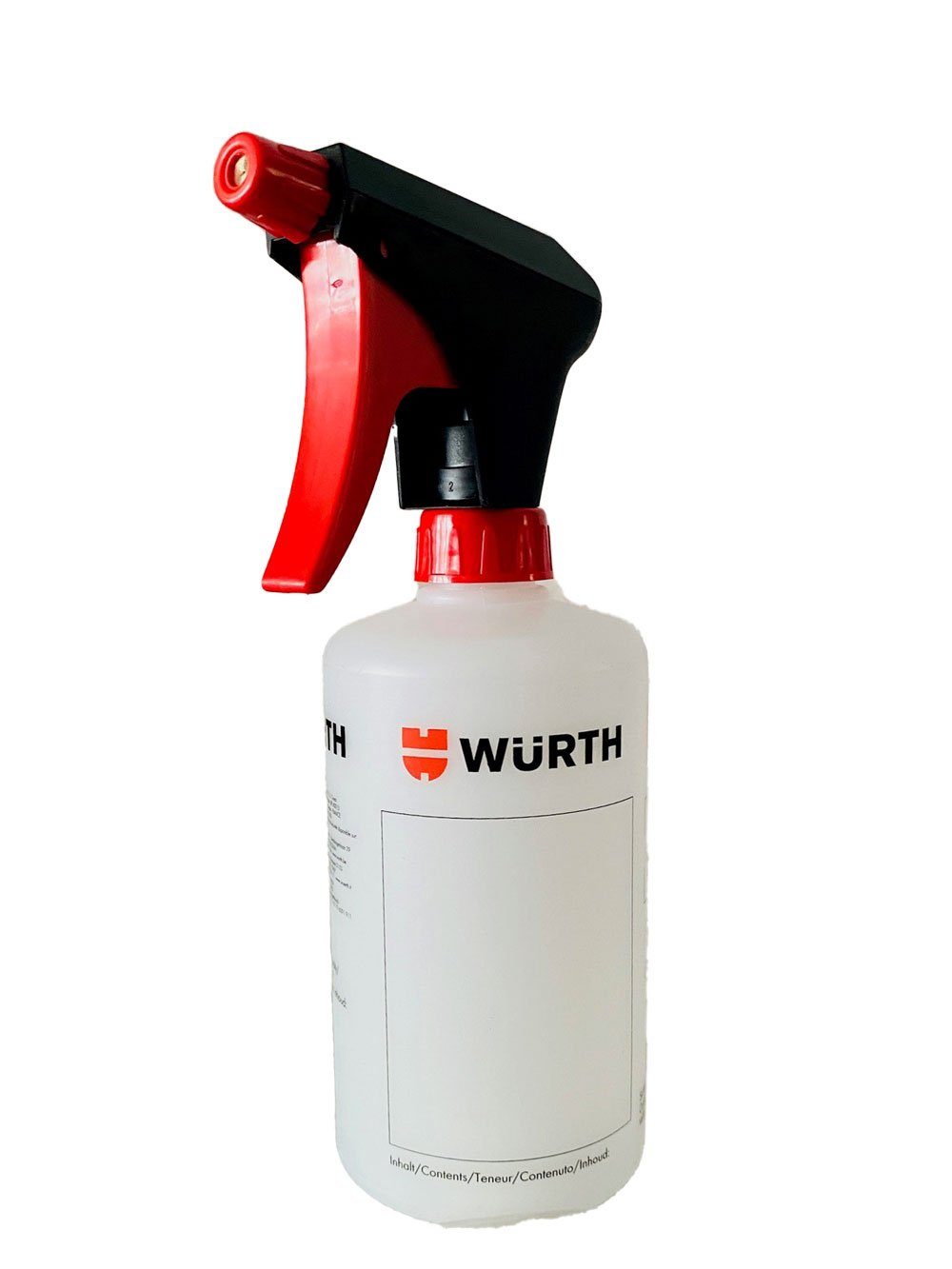 Würth Sprühflasche Würth Sprühgerät 500ml leere, unbefüllte Sprühflasche mit Skalierung, (1-tlg)