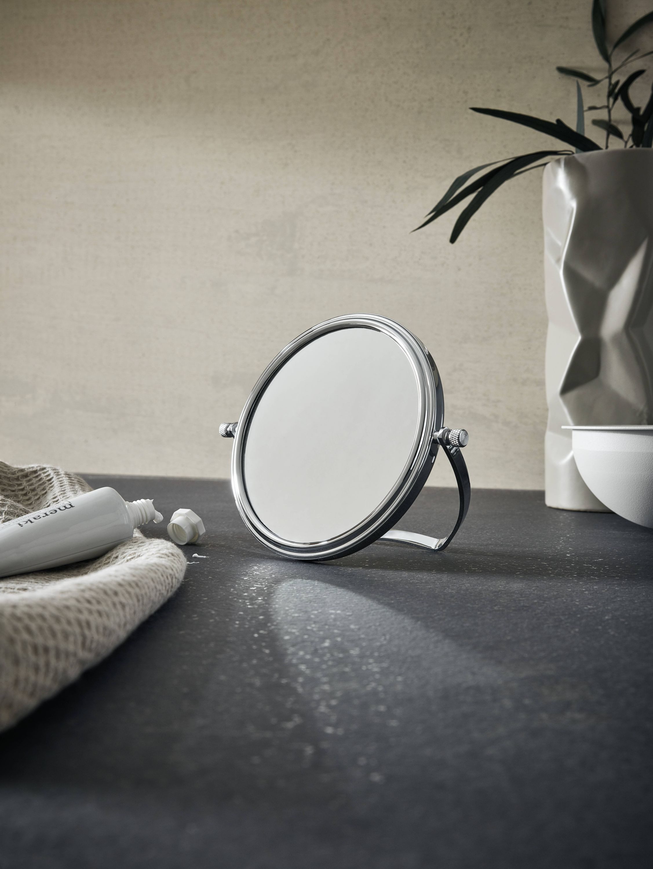 Calmwaters Kosmetikspiegel Reisespiegel, Chrom, 5/1-fach Vergrößerung, günstig online kaufen