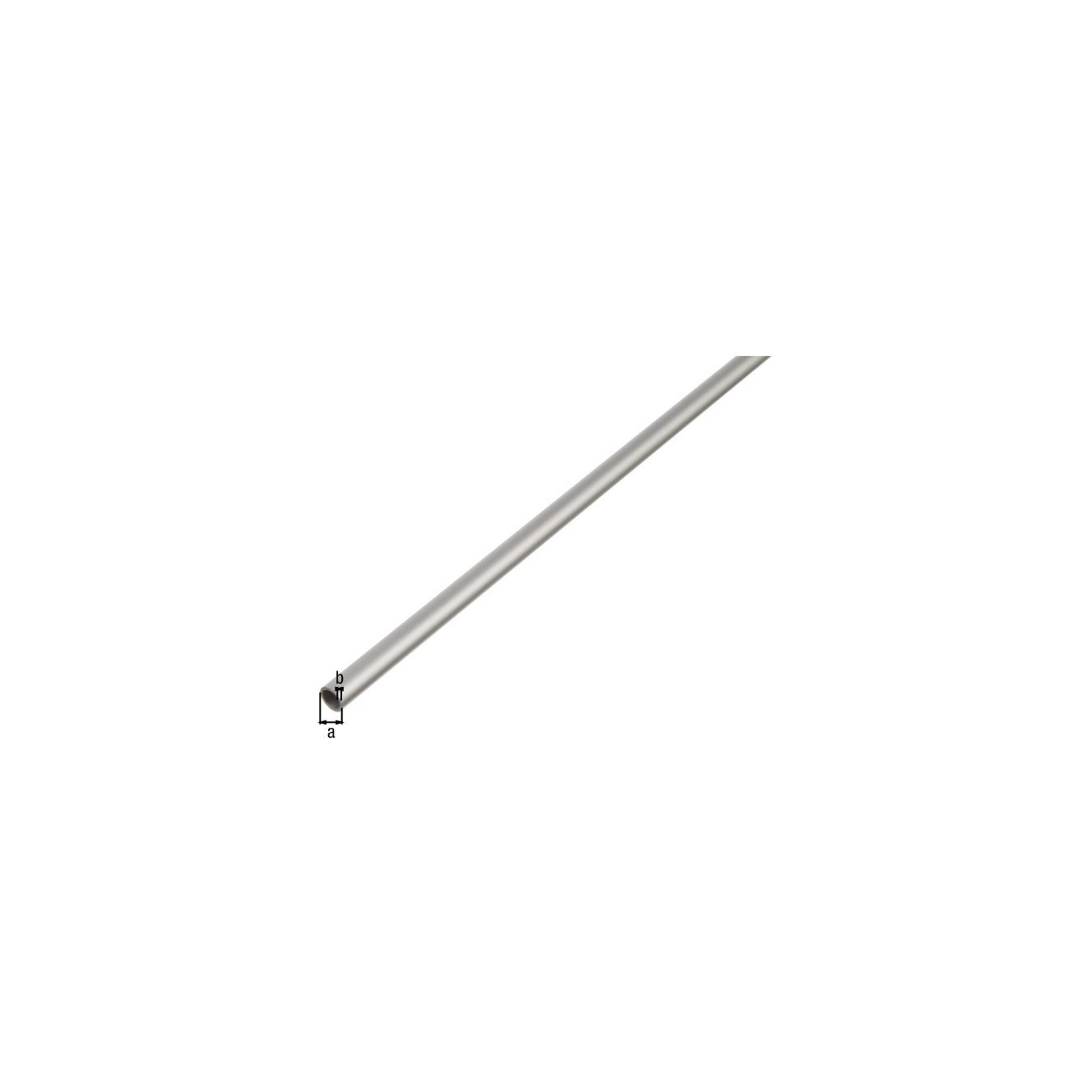 Alberts Türfeststeller GAH Alberts Rundrohr glatt, Durchmesser 8mm L1000mm, S1mm Aluminium
