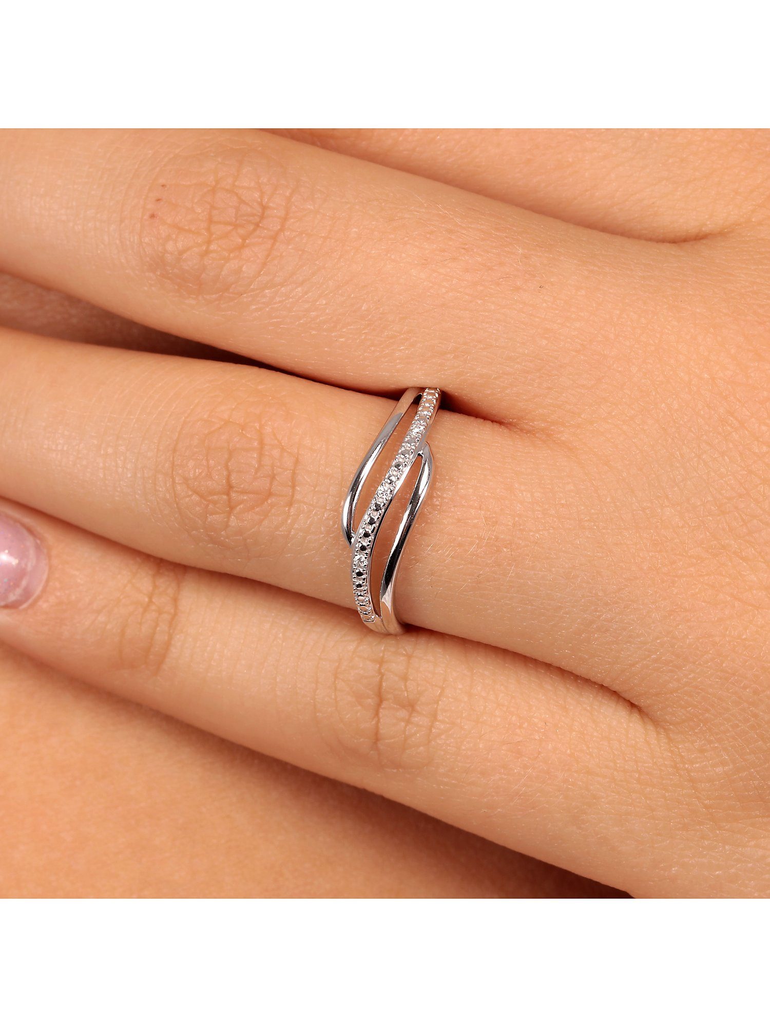 CHRIST Diamantring CHRIST Damen-Damenring 375er Weißgold 3 Diamant günstig online kaufen