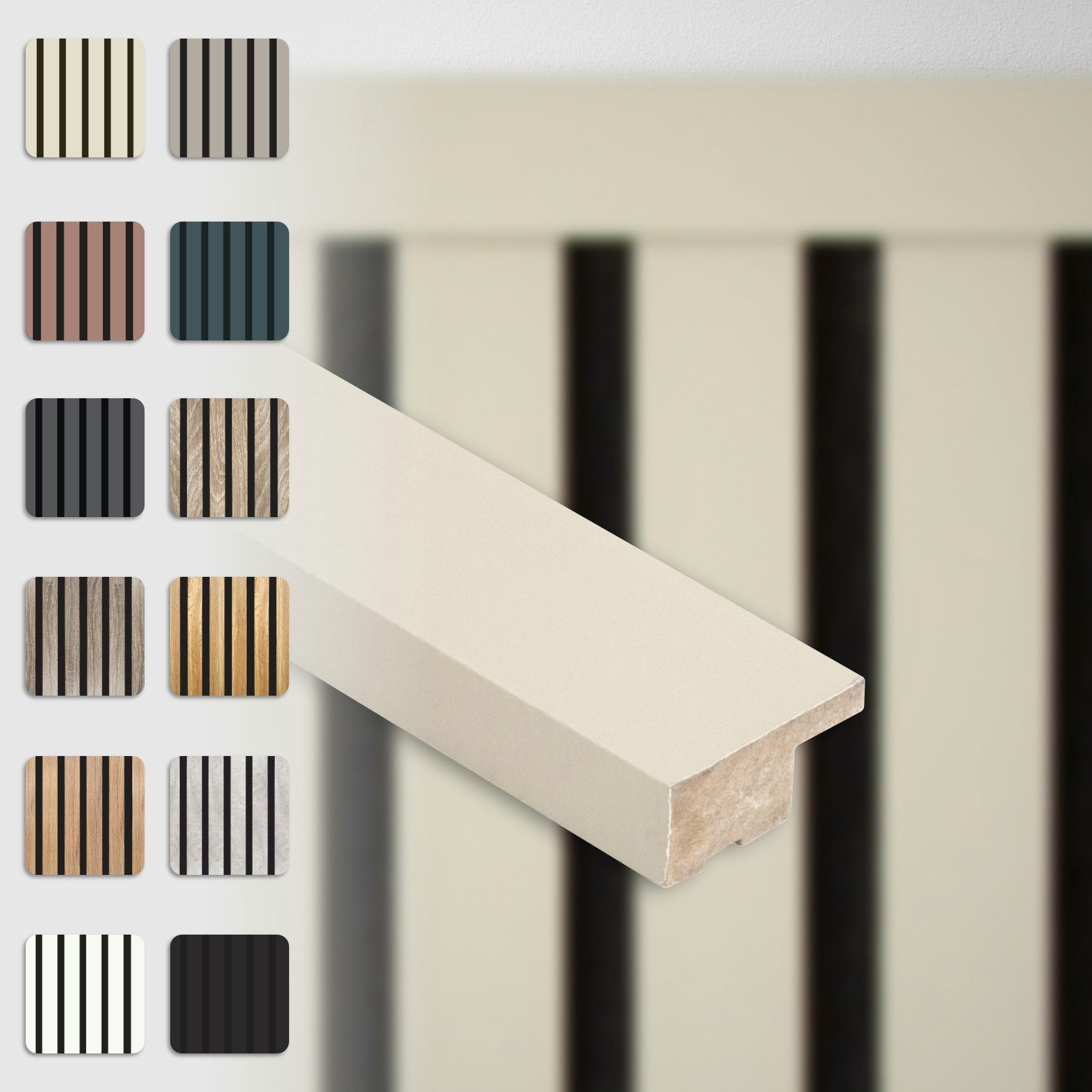 Hexim Wanddekoobjekt APA01 (Abschlussleiste 275x2,7cm passend für unsere Ak günstig online kaufen