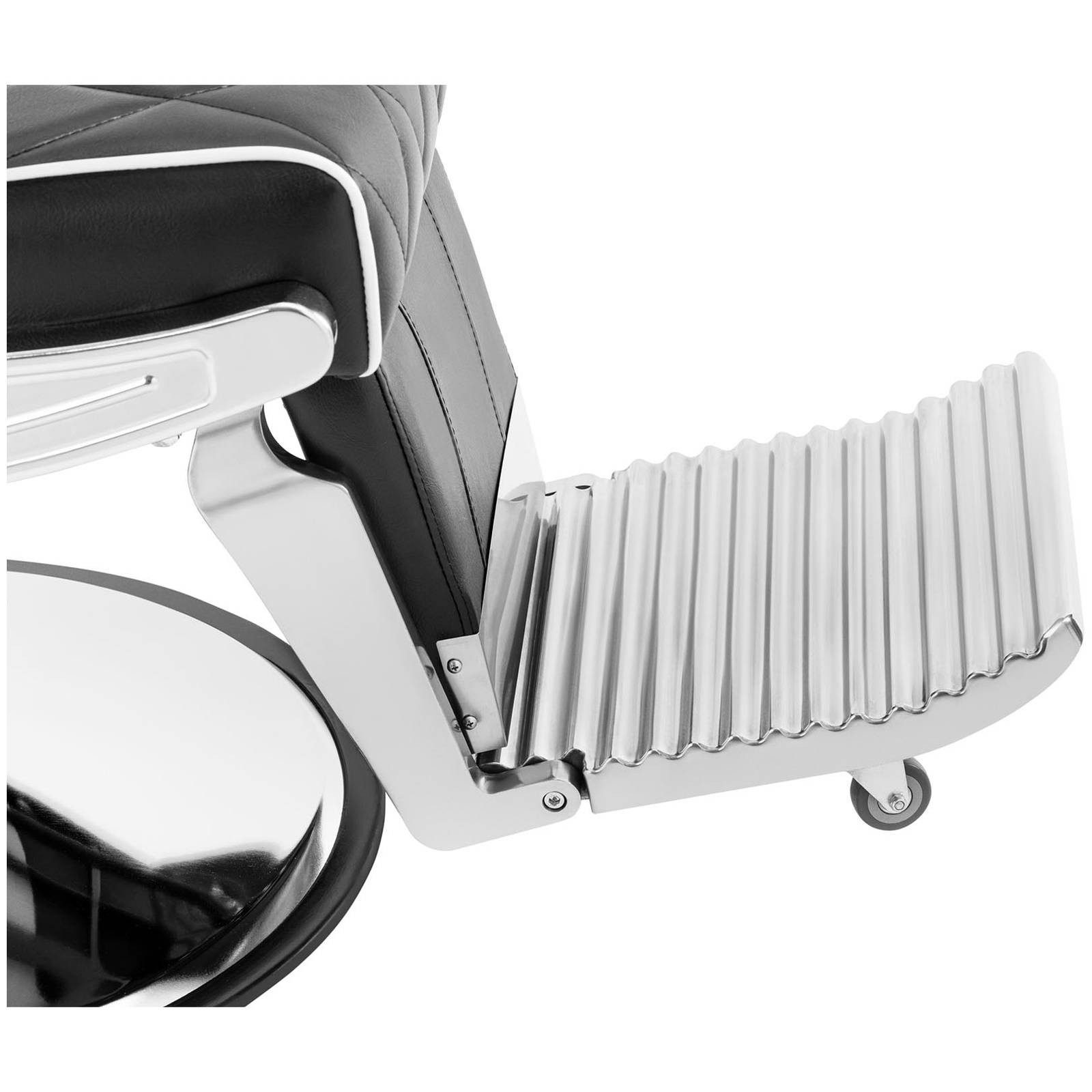 Physa Armlehnstuhl Friseurstuhl Friseursessel Kopf- und Fußstütze 58-71 cm 150 kg neigbar, Schwarz – Bild 2 von 5