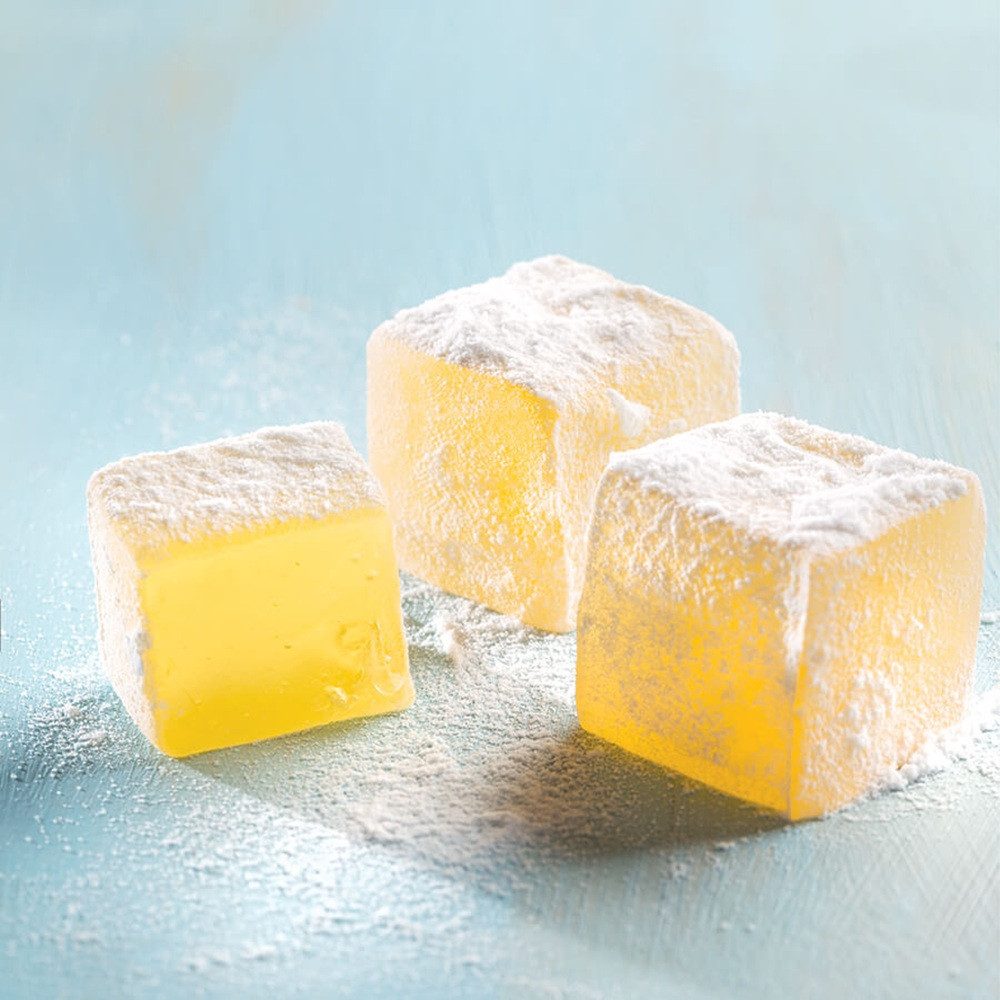 Hacı Şerif Süßigkeit Türkischer Zitronen-Lokum – 500 g – Handgemacht, Halal