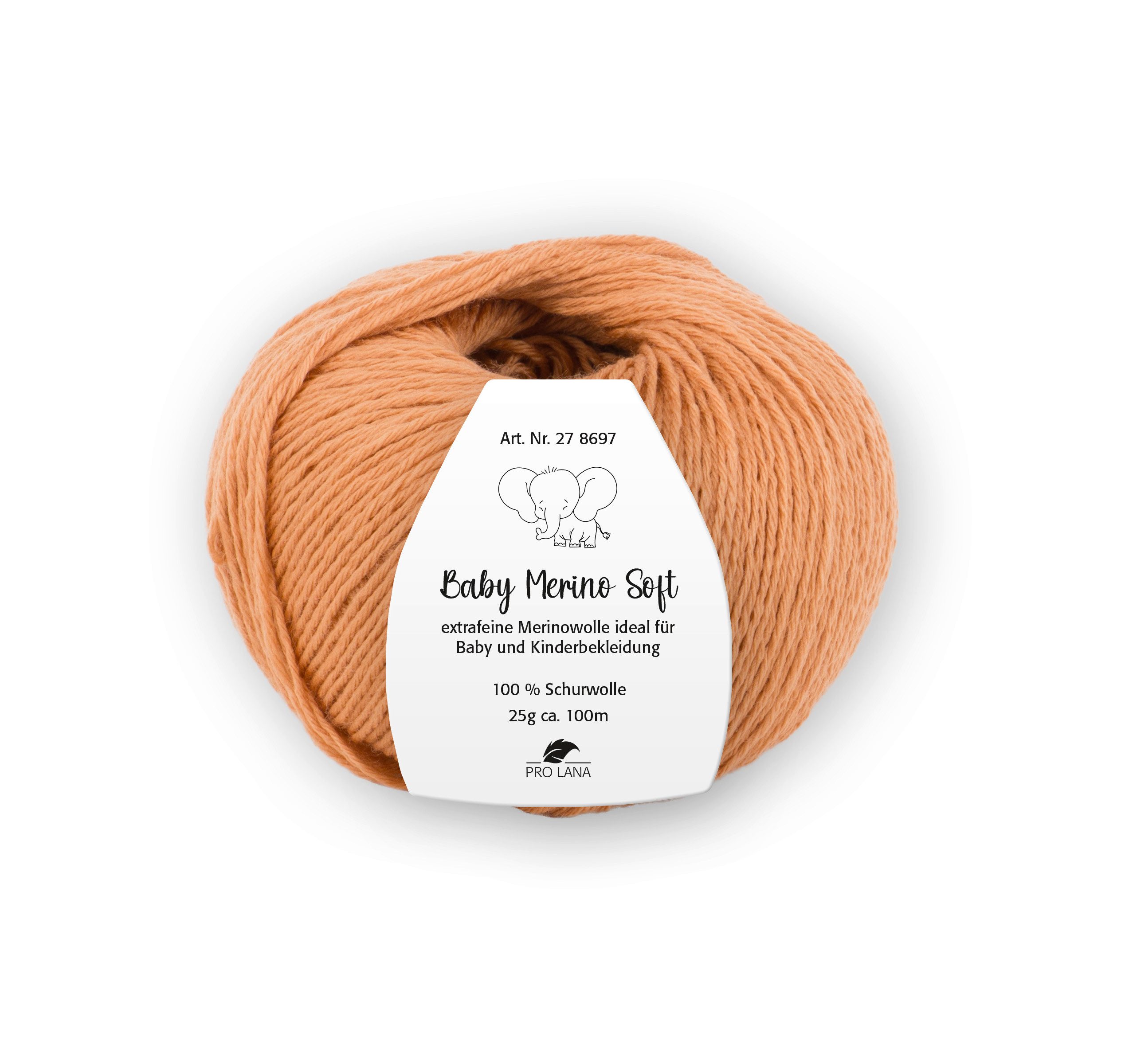Pro Lana Baby Merino Soft Häkelwolle, 100 m (Baby Merino Soft Wolle, zartes Gefühl auf der Babyhaut), 25 g