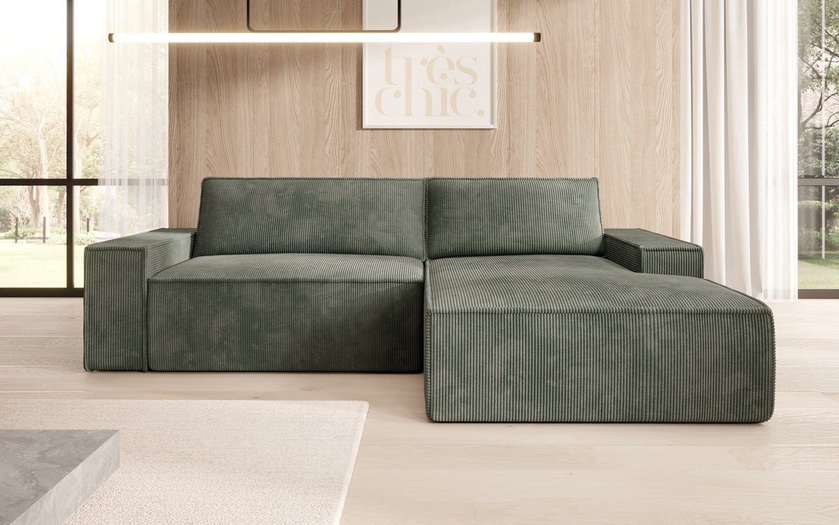 Luxusbetten24 Schlafsofa Designer Sofa Corino in Cord, mit Stauraum und Sch günstig online kaufen