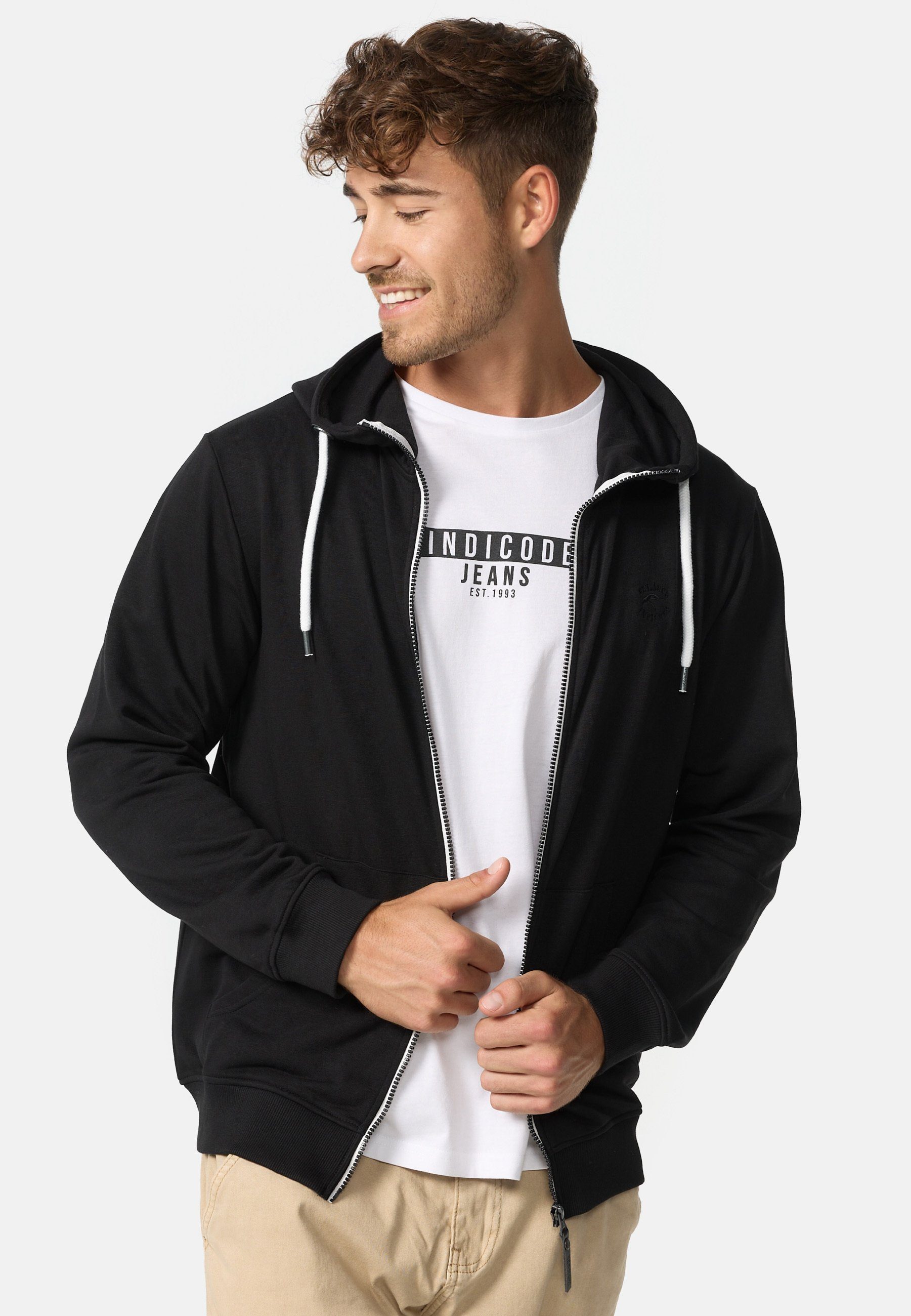 Indicode Kapuzensweatjacke Herren INChristos Hoodie Sweatjacke Herrenjacke günstig online kaufen