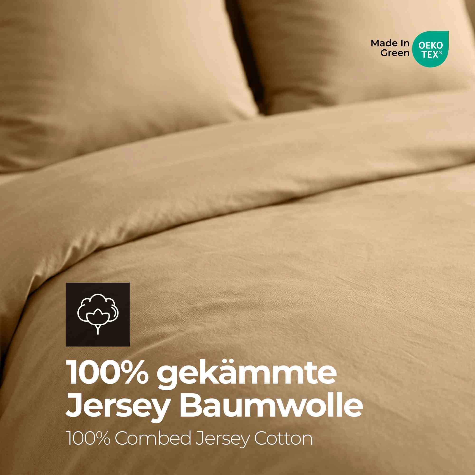 etérea Himmlische Qualität Bettwäsche etérea Premium Jersey Bettwäsche, Jersey, 4 teilig