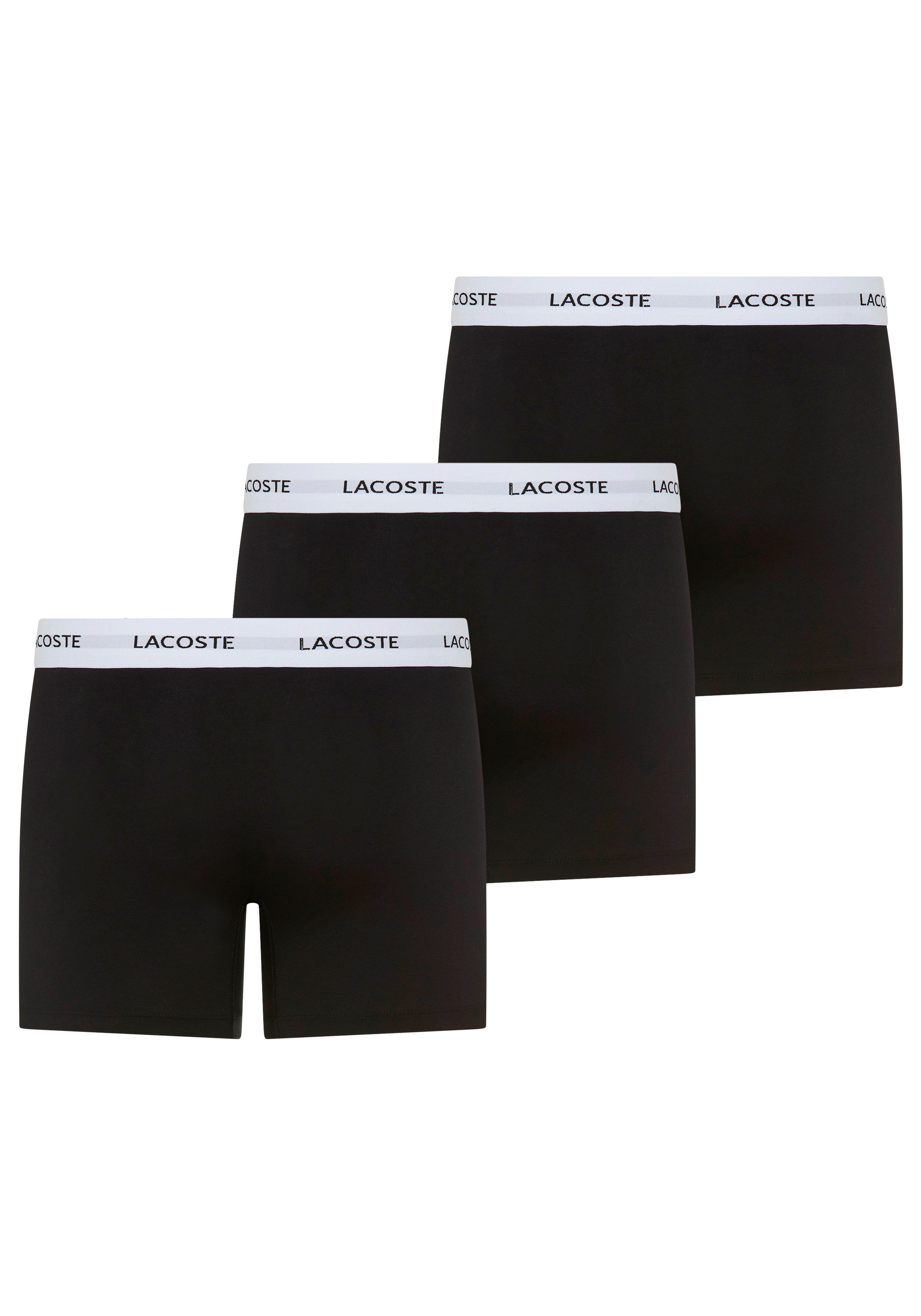 Lacoste Boxer Boxer Brief (Packung, 3er) mit Lacoste-Schriftzug am Bund