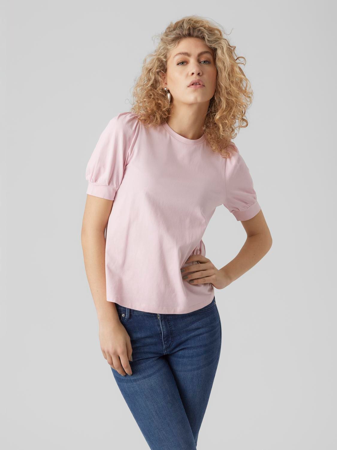 Vero Moda T-Shirt VMKERRY 2/4 O-NECK TOP VMA JRS NOOS mit Rundhalsausschnit günstig online kaufen