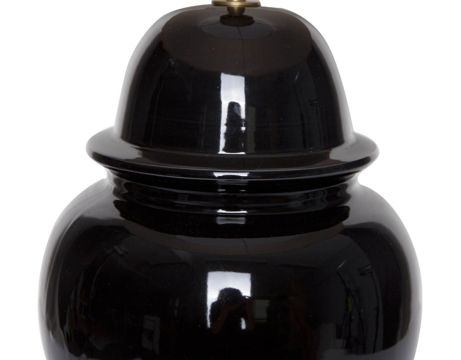 Tempelvase Collection ohne Home Signature Lampenschirm Schreibtischlampe, in warmweiß, Keramik mit Leuchtmittel, Tischlampe schwarz