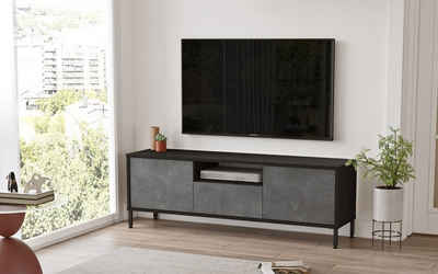 Luxusbetten24 Sideboard Designer TV Lowboard Cortino, symmetrische Formen