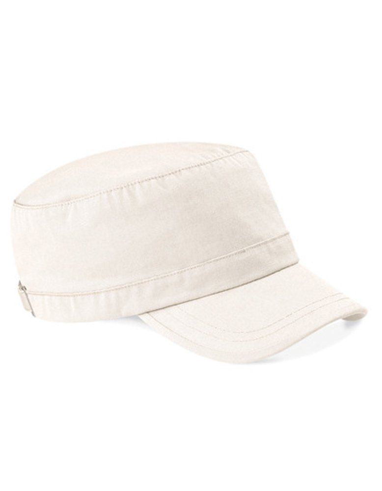 Beechfield® Army Cap Cuba-Cap Kappe gewaschene Baumwolle Vorgeformte Spitze Natural