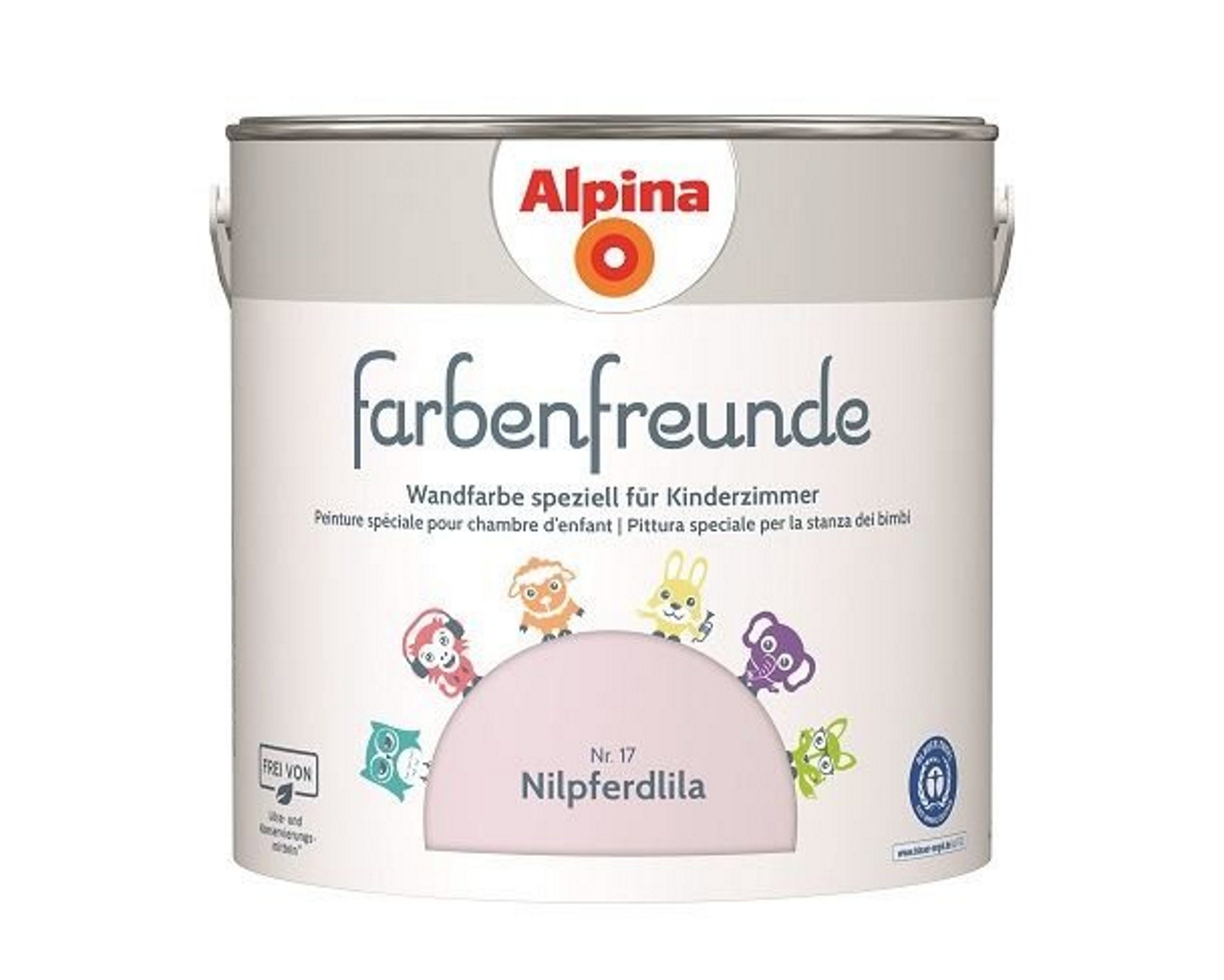 Alpina Wandfarbe Alpina 2,5 L. Farbenfreunde, Nilpferdlila No. 17