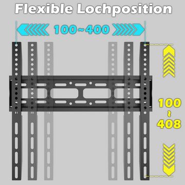 muchen TV Wandhalterung Fernseher 32 43 50 55 65Zoll VESA400x400mm Wandhalter TV-Wandhalterung, (bis 65,00 Zoll, Fernsehhalterung, Für Fernseher 65 55 43 50 32 Zoll)