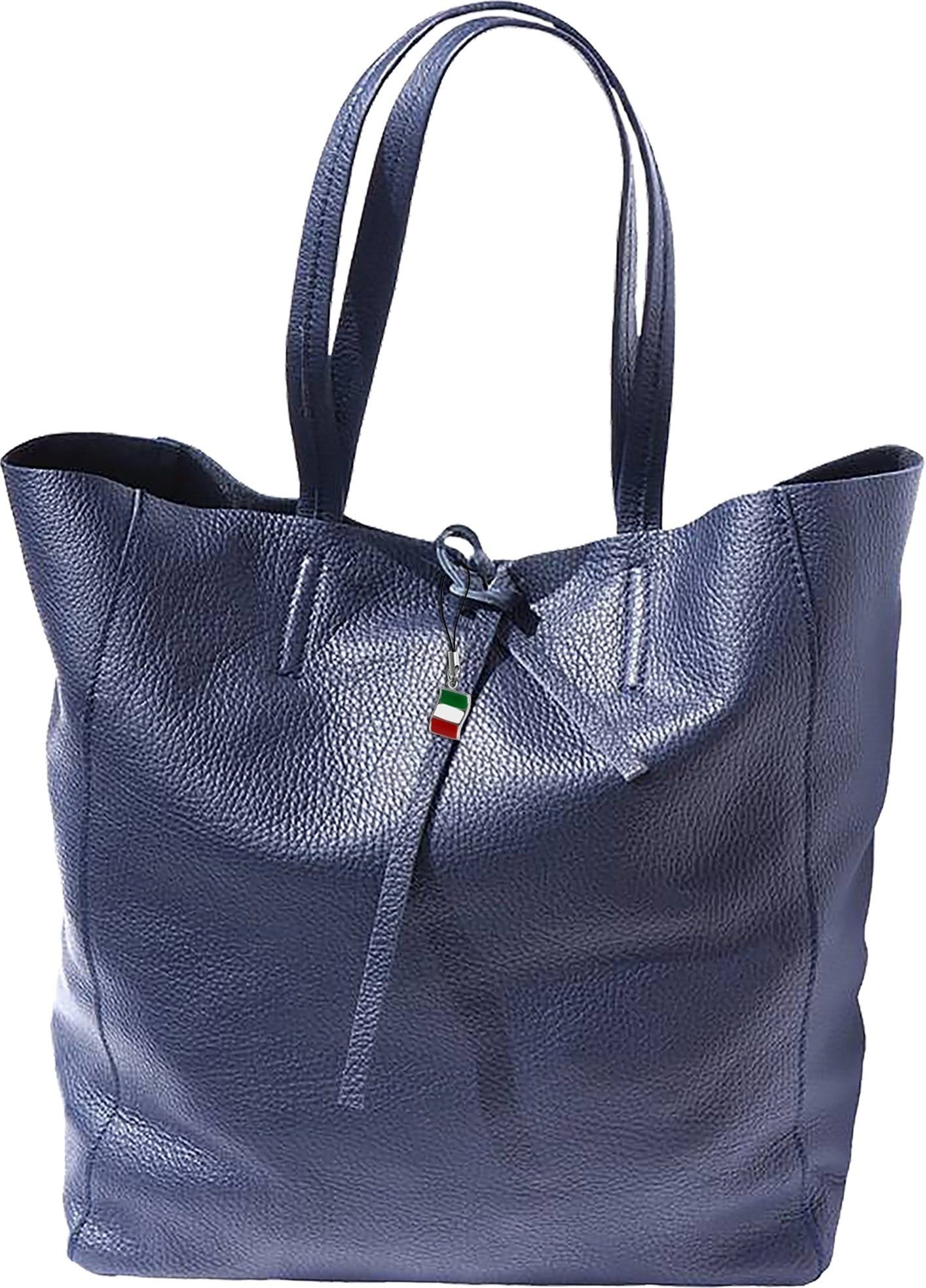Schultertasche Florence ital. Echtleder Shopper
