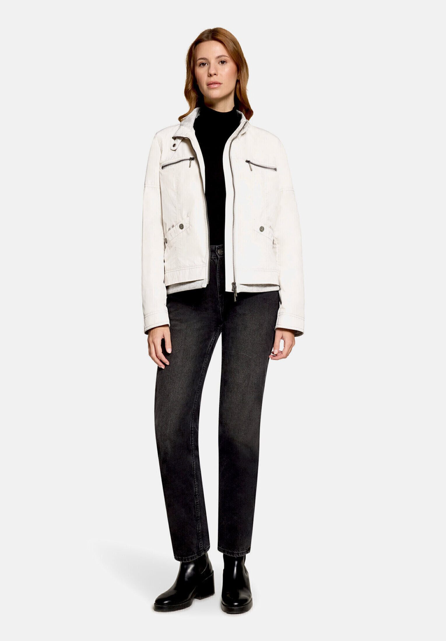 Amber & June Sommerjacke Damen mit Stehkragen