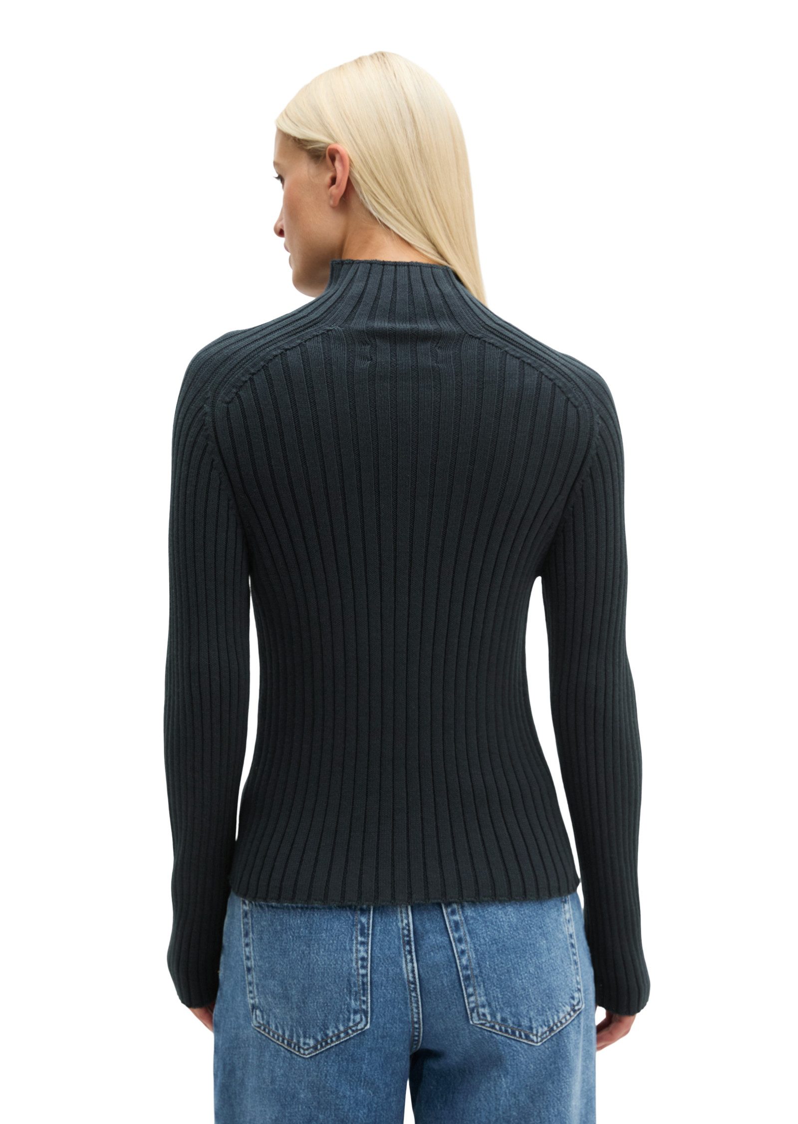 Marc O'Polo Stehkragenpullover aus Heavy Weight Cotton – Bild 3 von 5