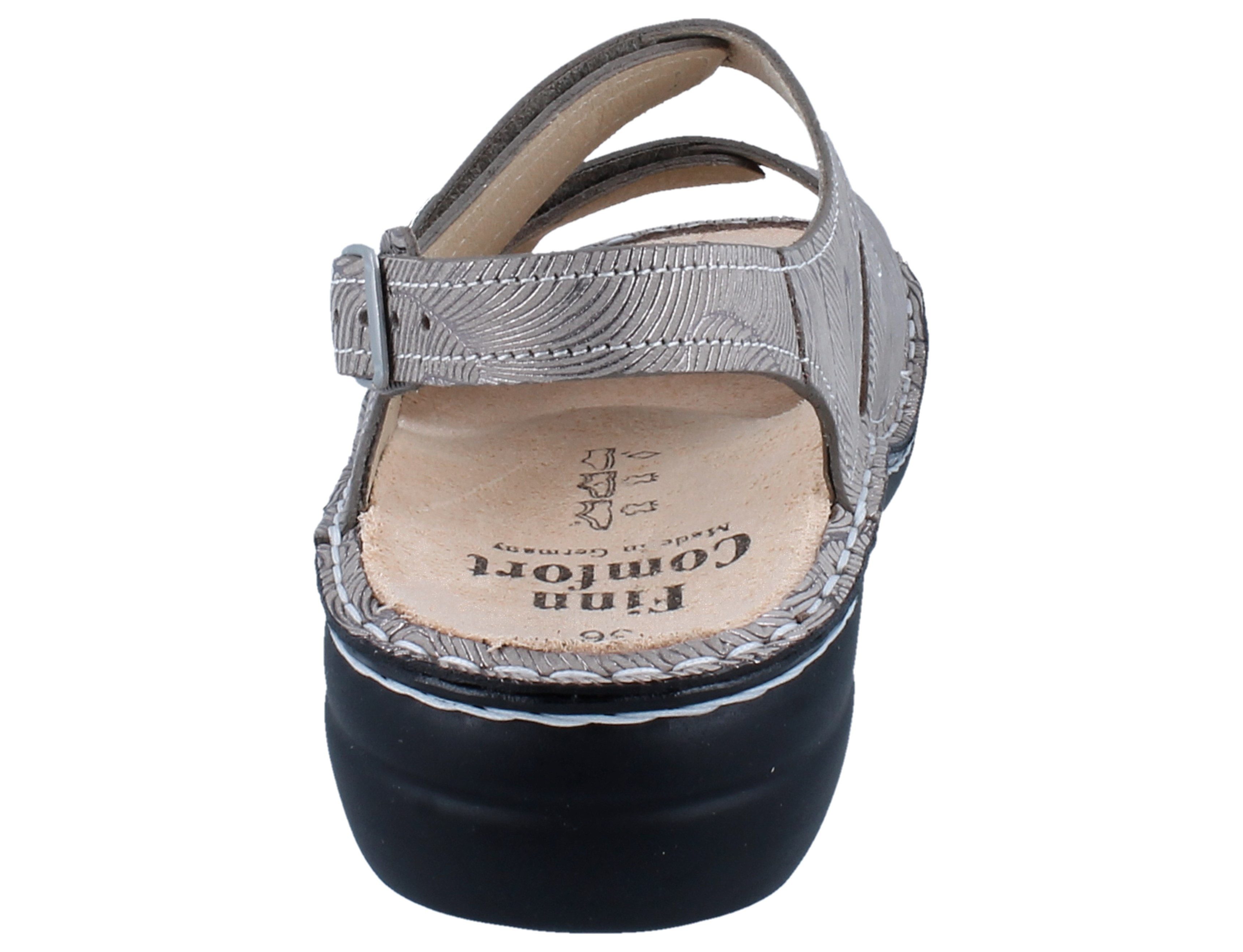 Finn Comfort FINN COMFORT Milos Damen Sandale beige Leder - Größe: 43 Sandale Wechselfußbett