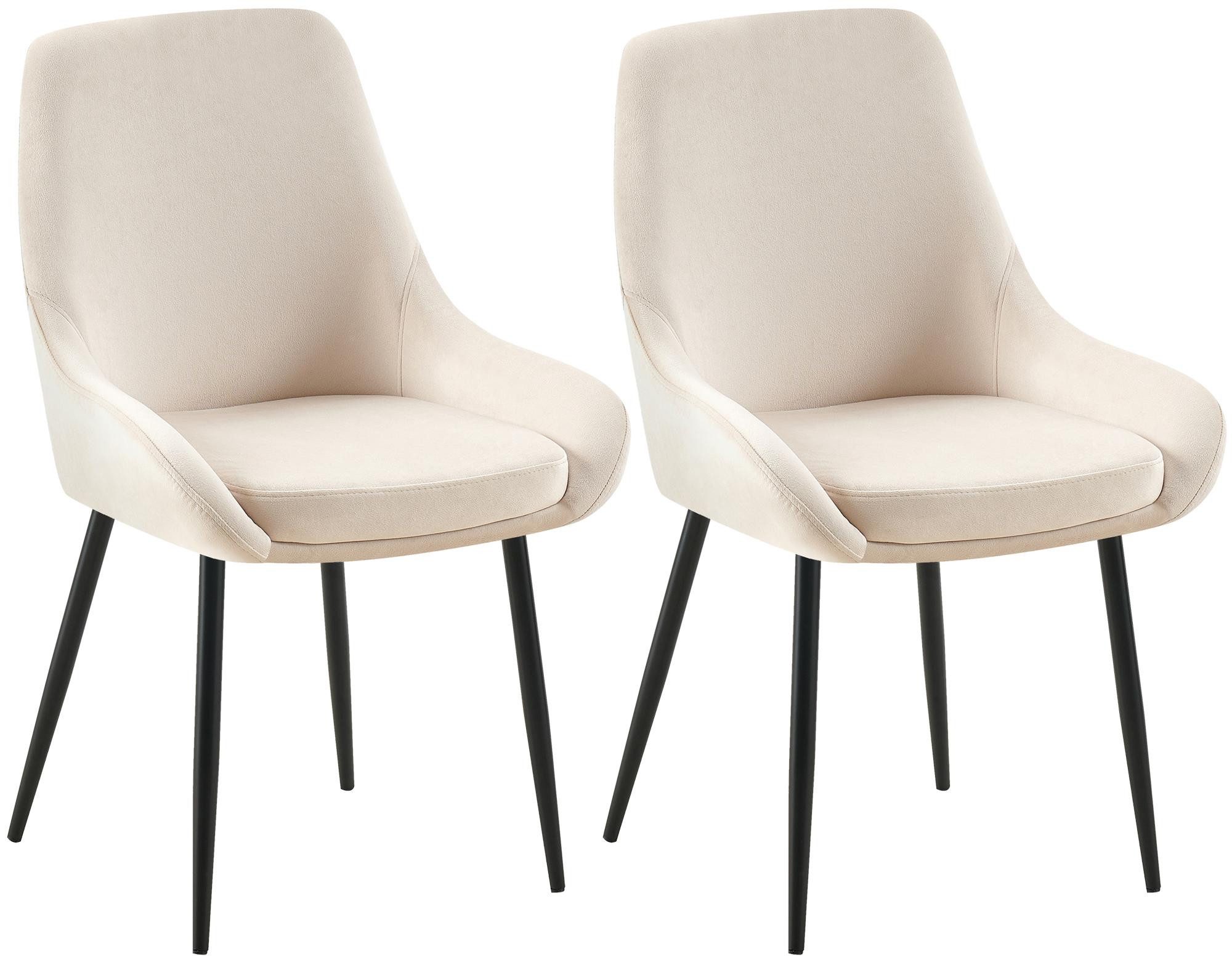 furnicato Esszimmerstuhl Set Elmira 86x50x53 cm Creme (1 St)