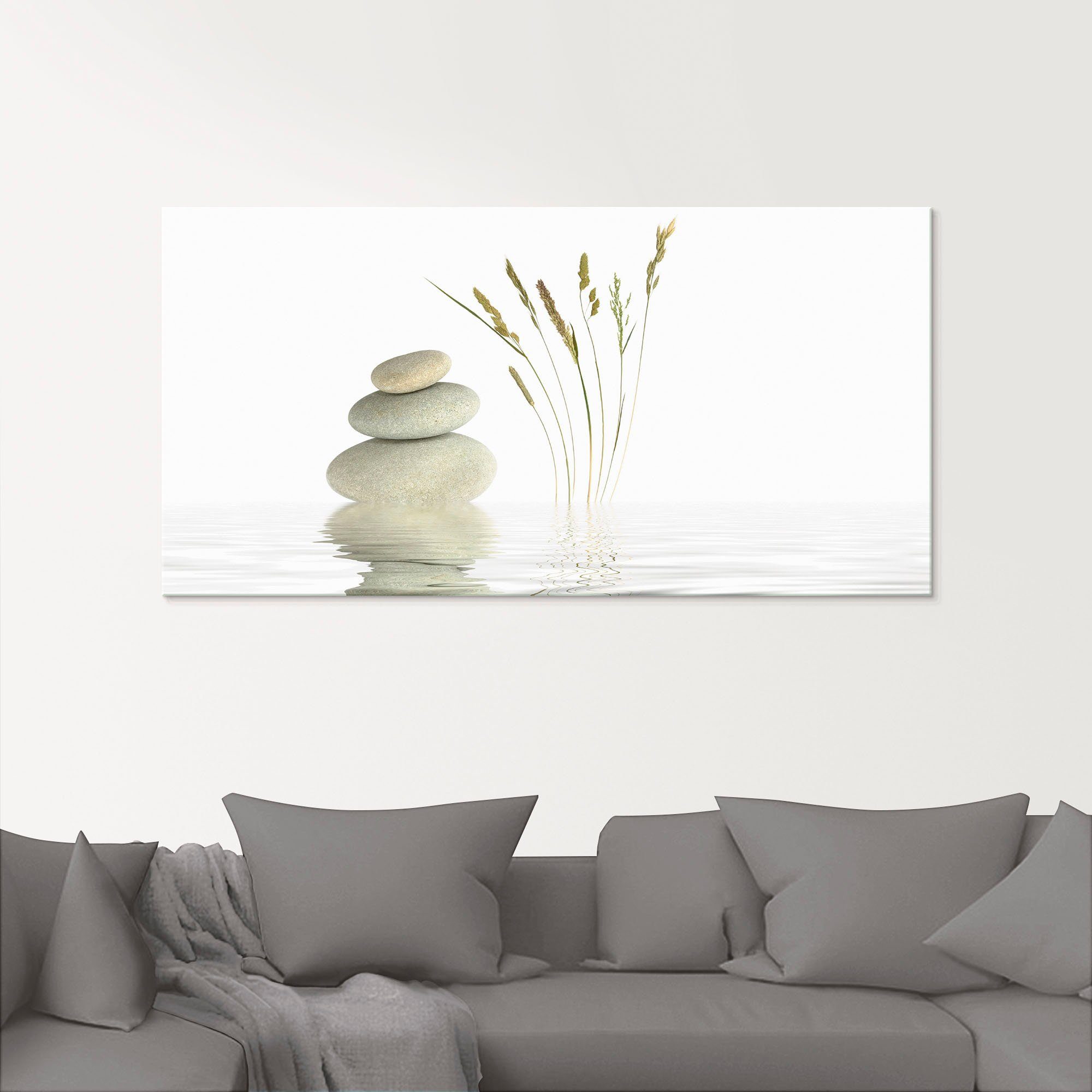 Artland Glasbild Zen Zen St) (1 Friede