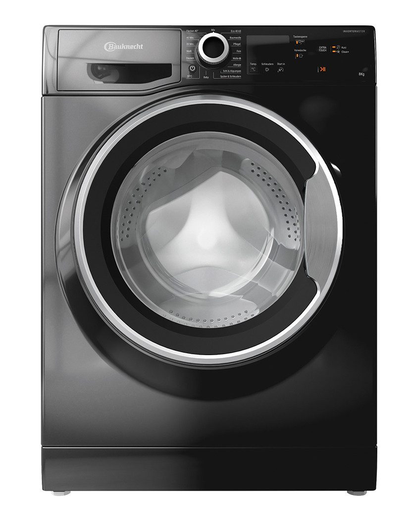 BAUKNECHT Waschmaschine W8 S6300 A, 8 kg, 1400 U/min, Anti-Allergie-Programm, Flecken 40°, Mehrfachwasserschutz+
