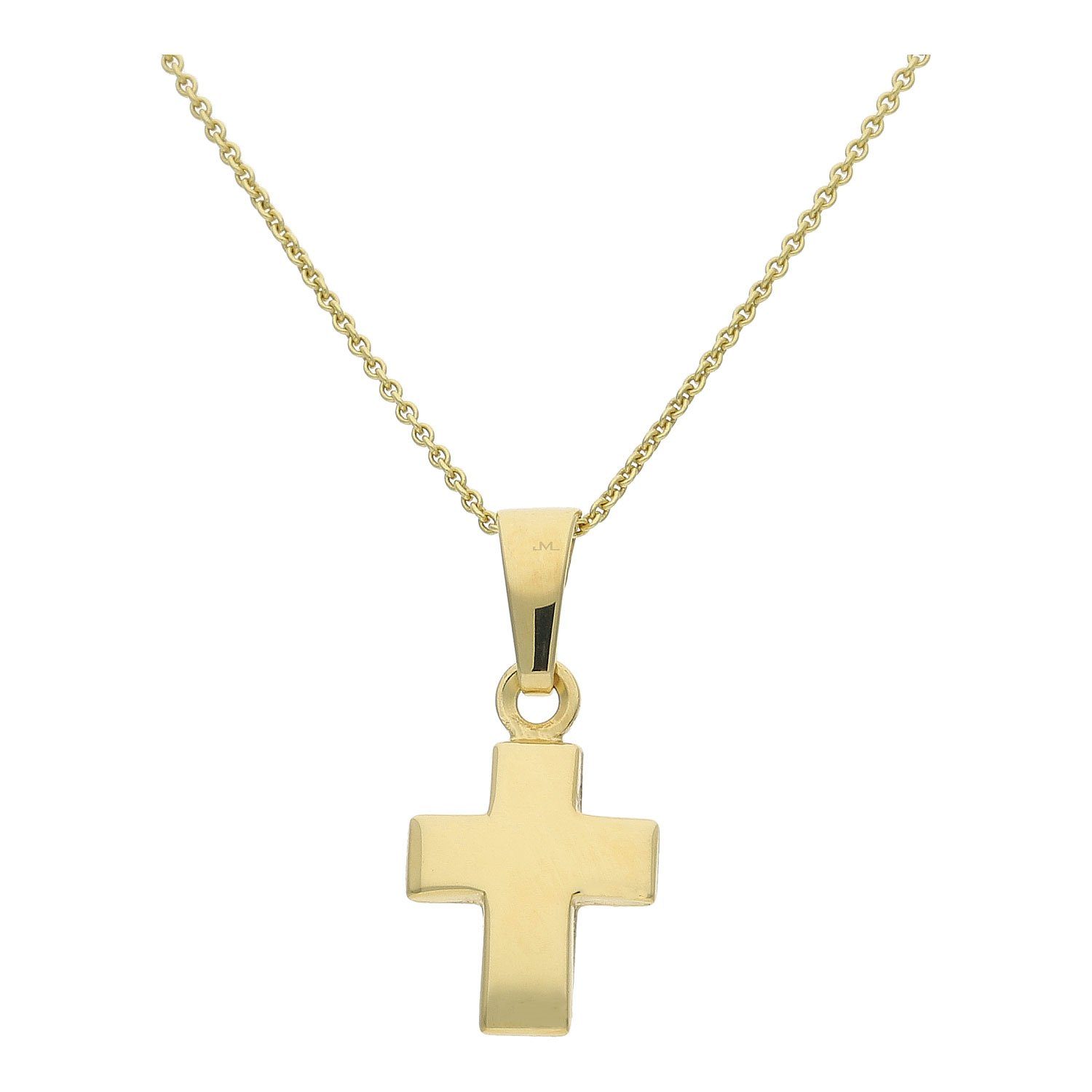 Kreuzanhänger JuwelmaLux Anhänger 585/000 (14 Karat) Gold Kreuz JL14-02-0144