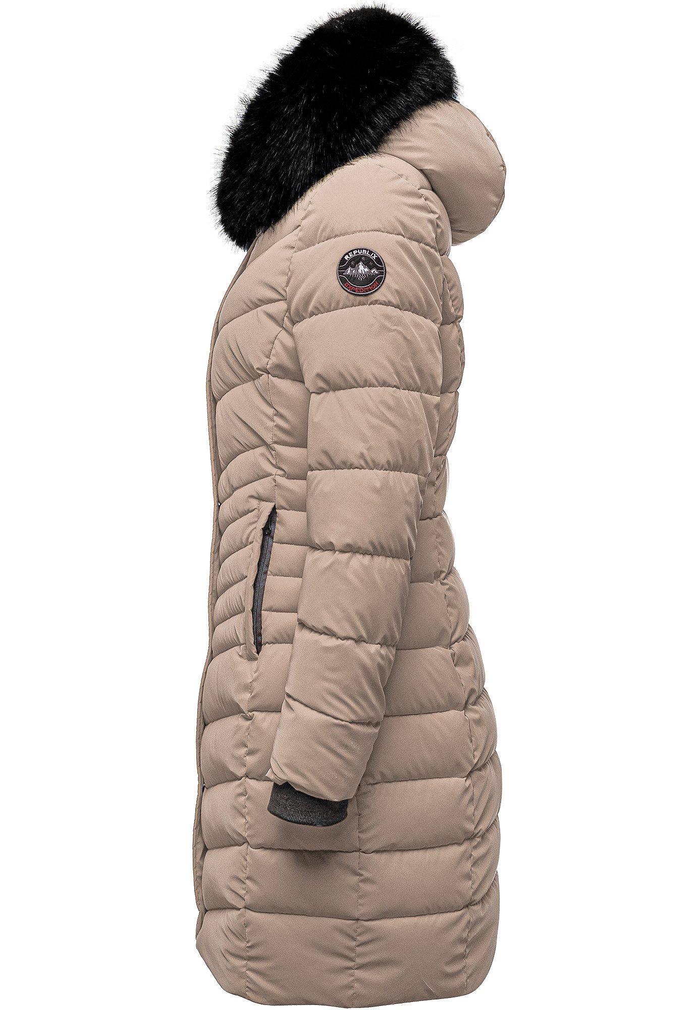 REPUBLIX Winterjacke ZOE Damen Gefütterte Dicke Glanz Winter Jacke Mantel P günstig online kaufen