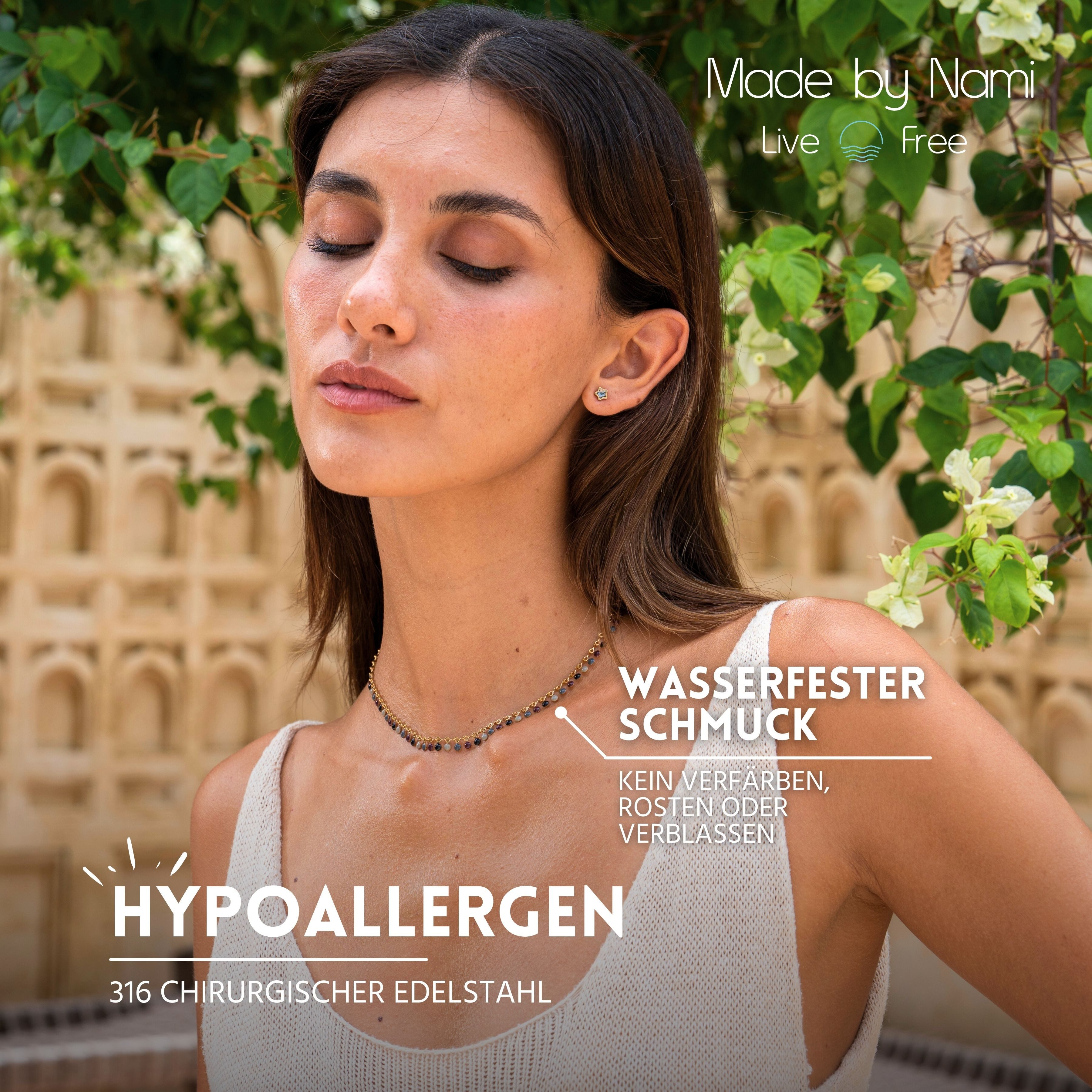 Made by Nami Perlenkette Damen Gold günstig online kaufen