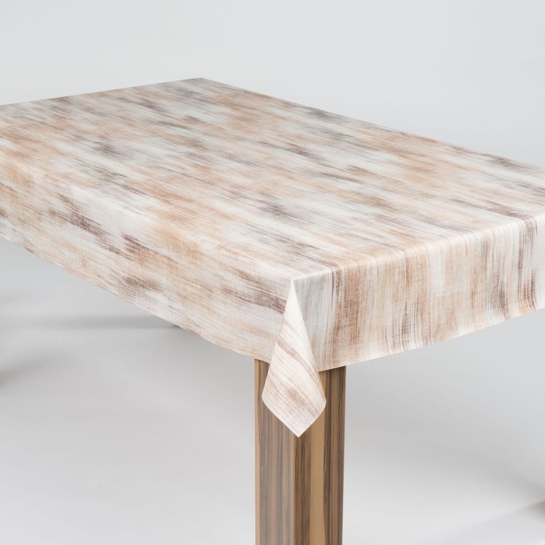 laro Tischdecke laro Wachstuch-Tischdecke Wachstischdecke Sandstein Braun W günstig online kaufen