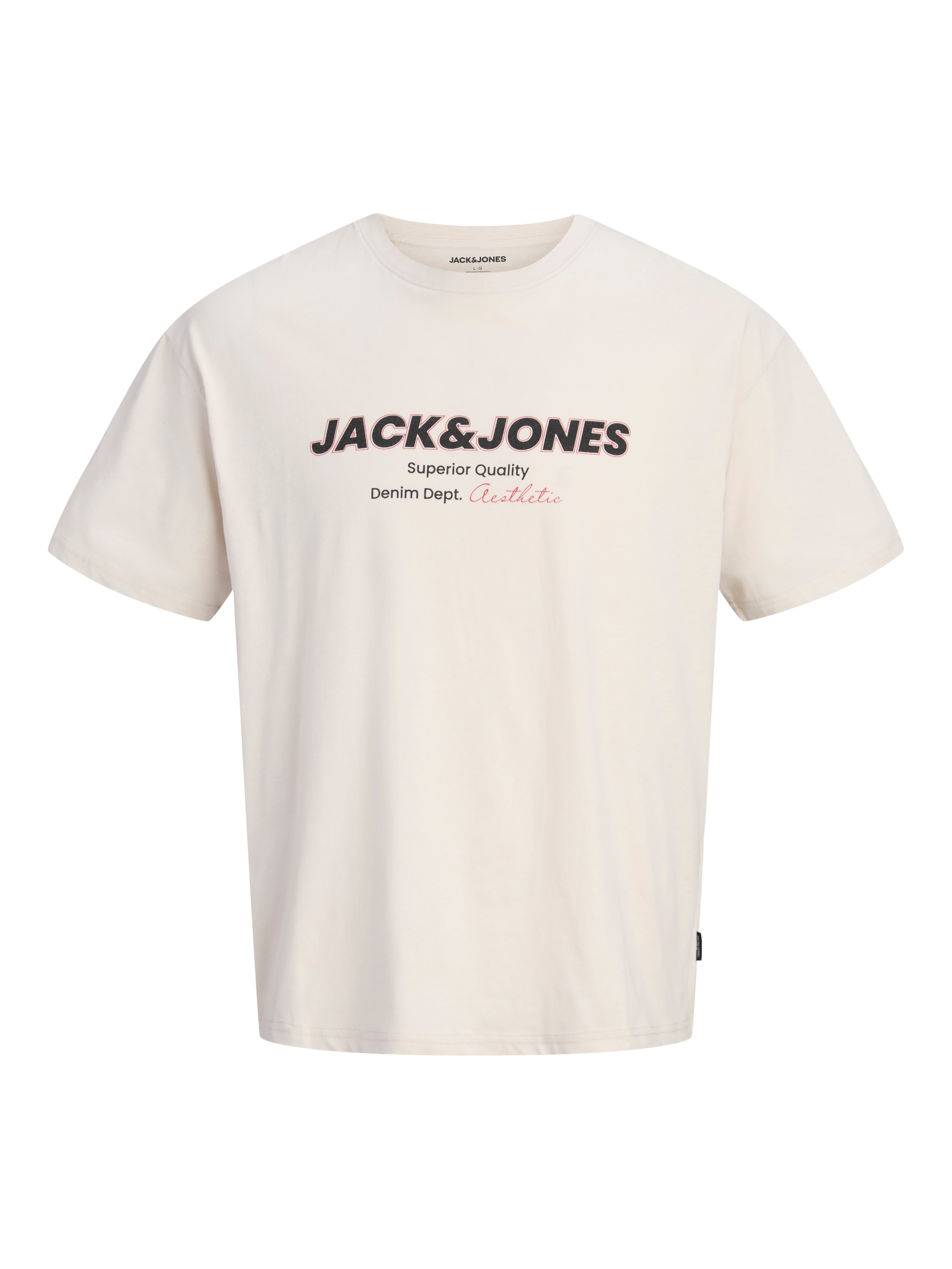 Jack & Jones T-Shirt JJABBO TEE SS CREW NECK Baumwolle, locker geschnitten