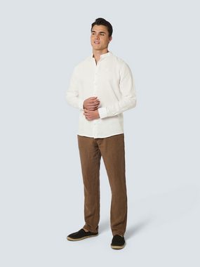 NO EXCESS Langarmhemd Shirt Granddad Linen Solid