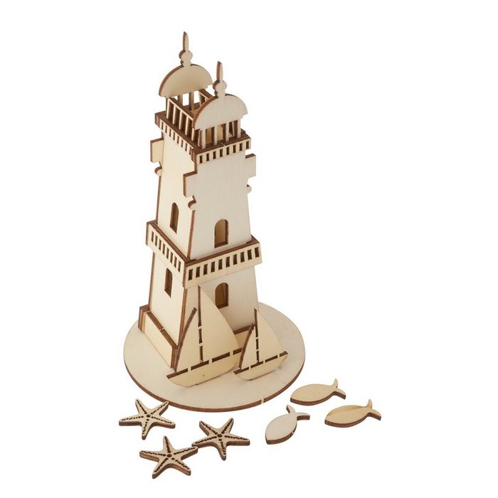 Rayher Modellbausatz Leuchtturm 25 Teile