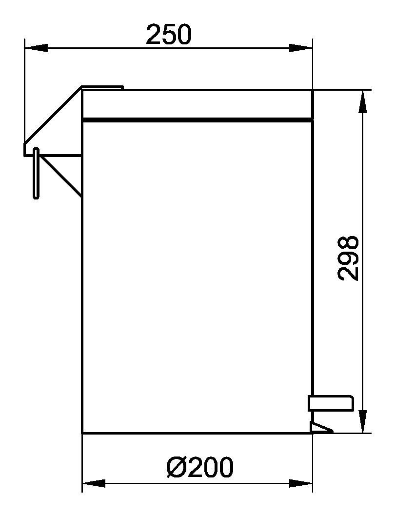 Keuco Chrom-finish Plan / - l Kosmetikeimer Universal 5, Abfallbehälter