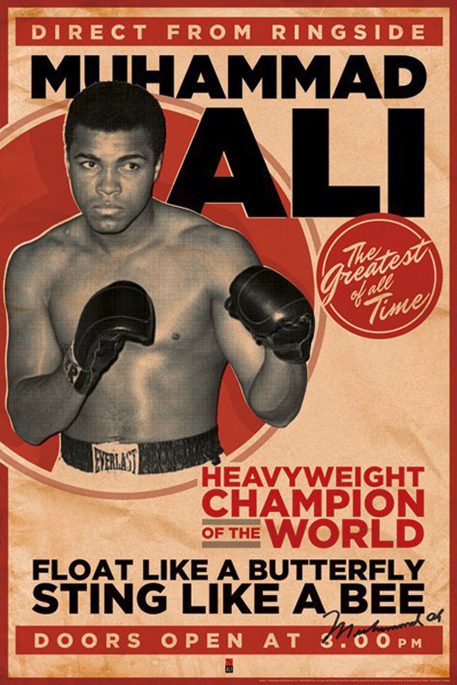 PYRAMID Poster Muhammad Ali Poster Vintage 61 x 91,5 cm