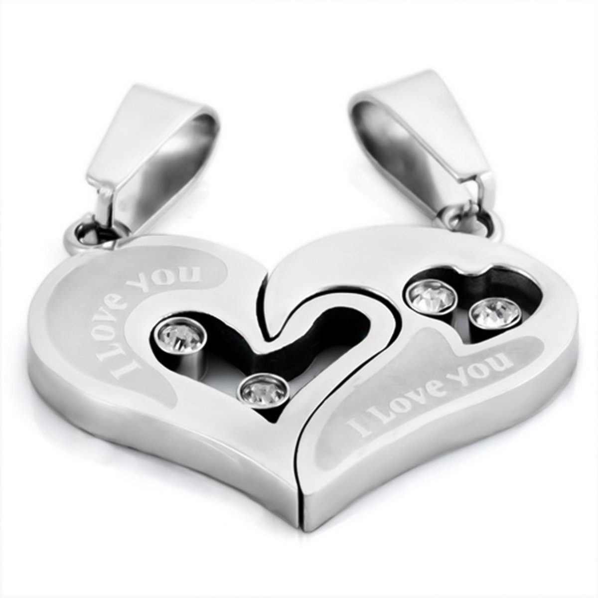 Love Classic Partnerkette You 4tlg. Set (Set), I Schmuck-Elfe Herz