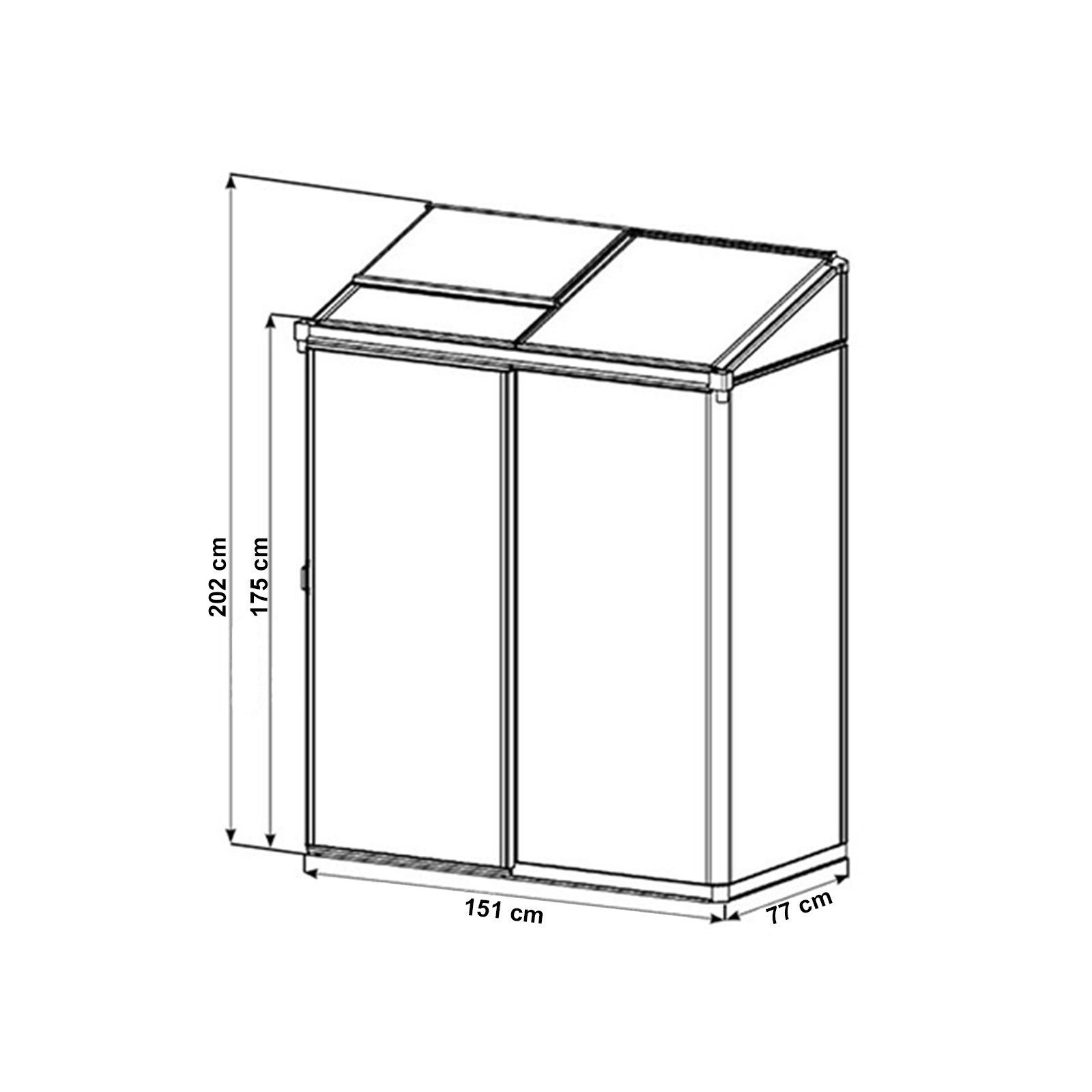 GFP Gewächshaus Adena 12, 10 mm günstig online kaufen