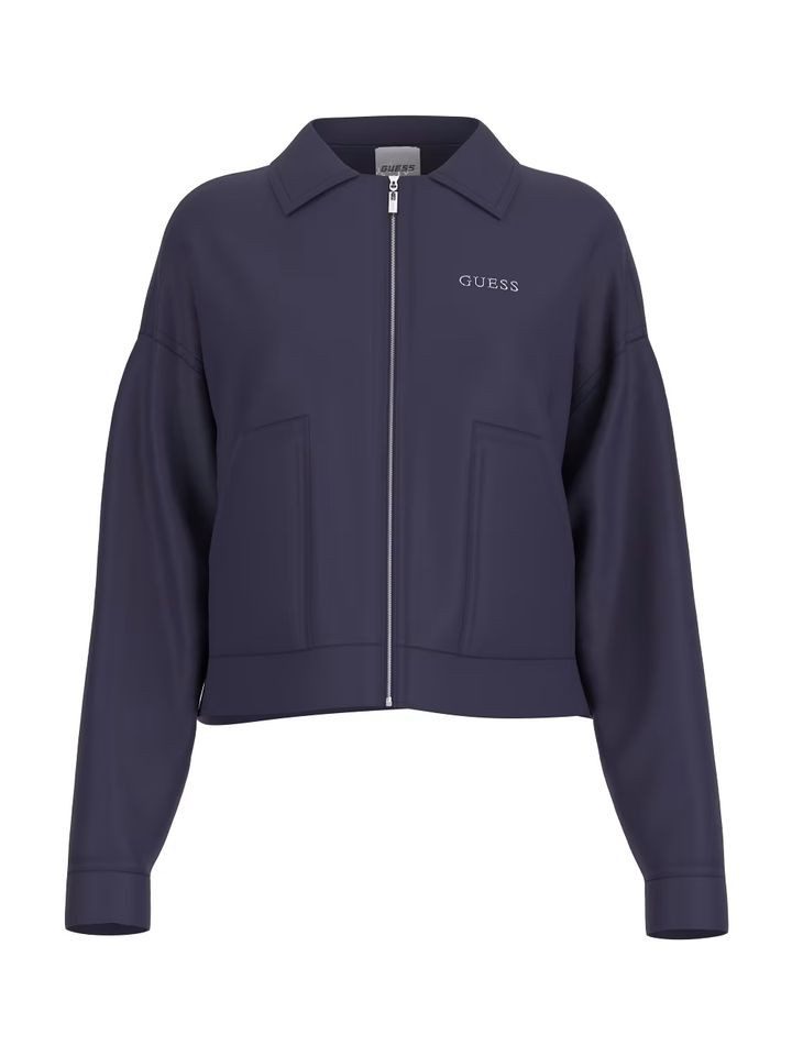 Outdoorjacke – Kurz geschnittene Sweatjacke mit Reißverschluss und Logo