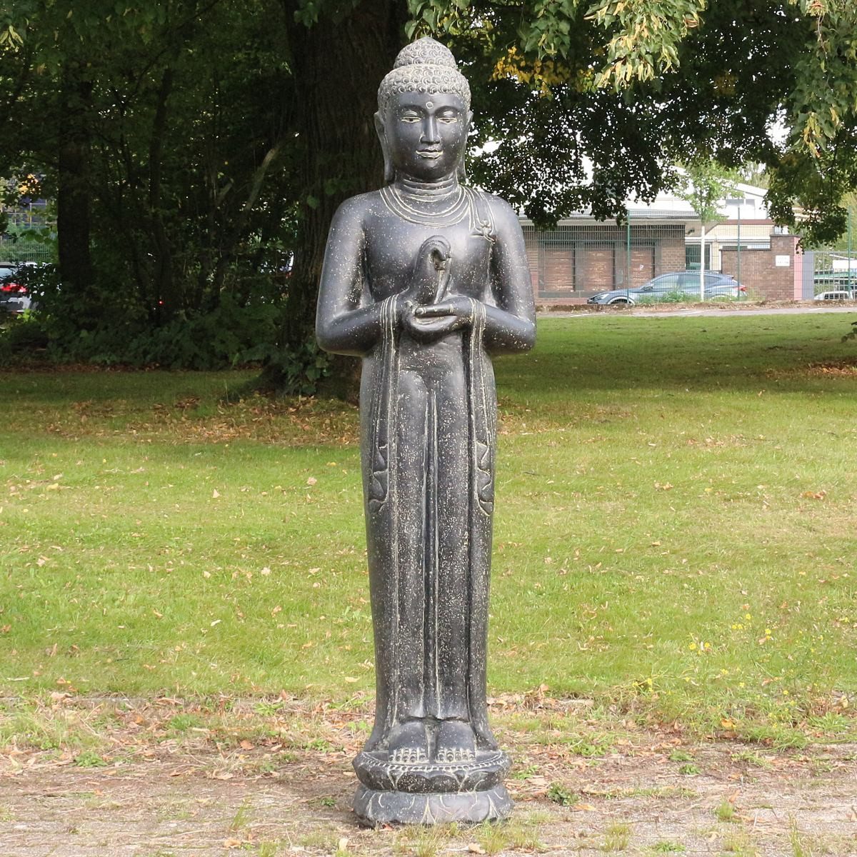 Oriental Galerie Dekofigur XXL Lebensgroße Buddha Garten Steinfigur Chakra 190 cm (1 St)