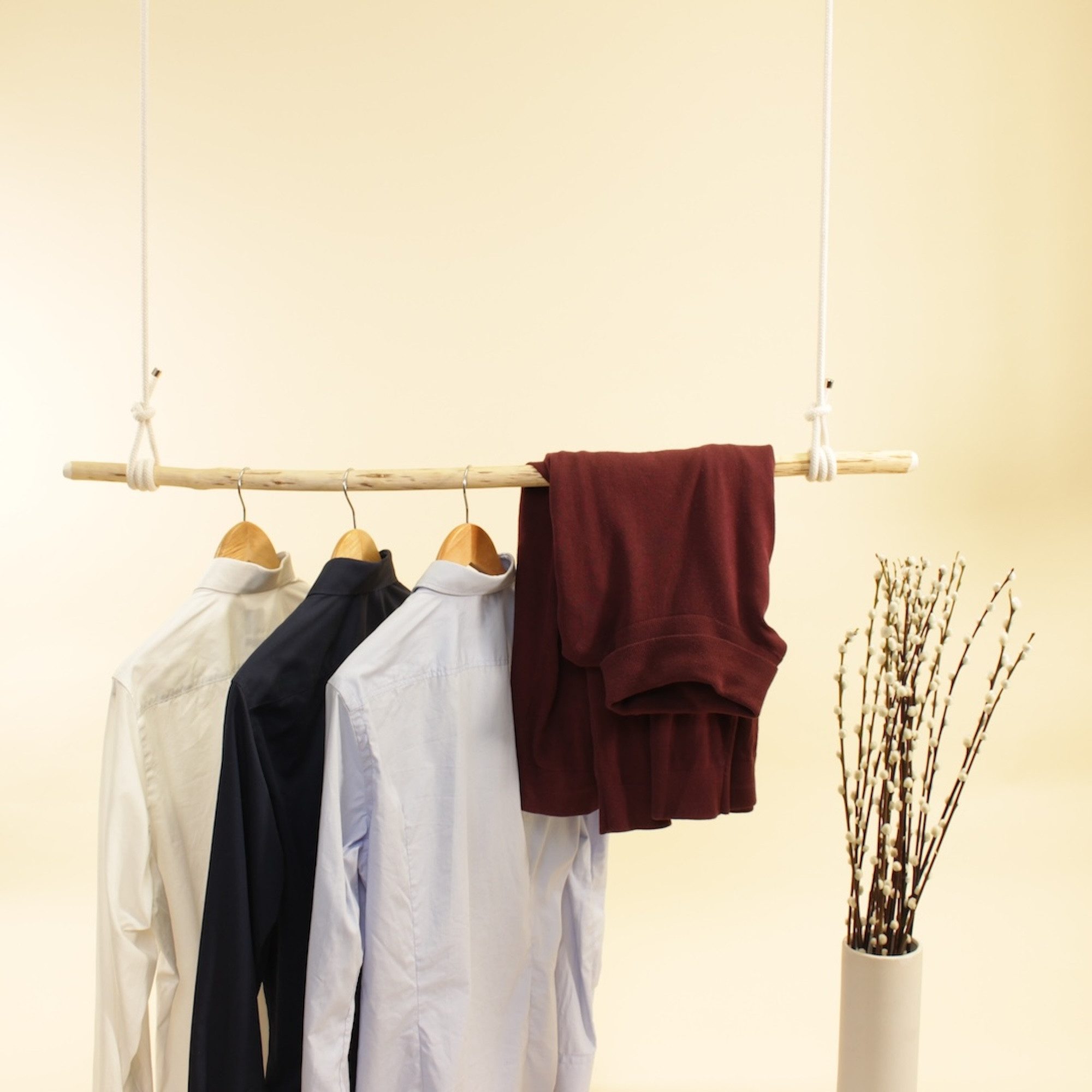 herbeschick. Garderobenstange Hängegarderobe "Naturbursche", Kleiderstange, günstig online kaufen